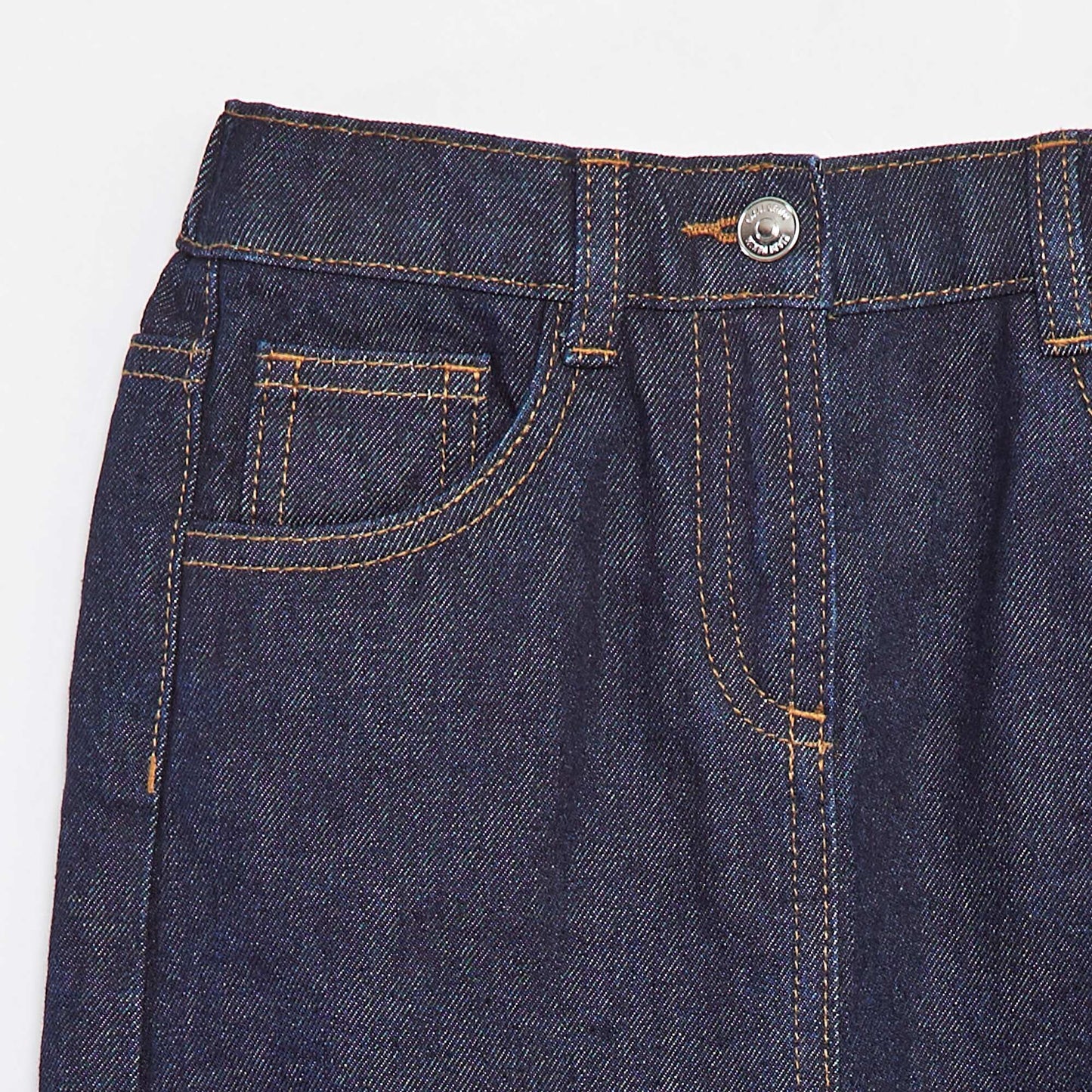 Jupe courte en denim BLEU