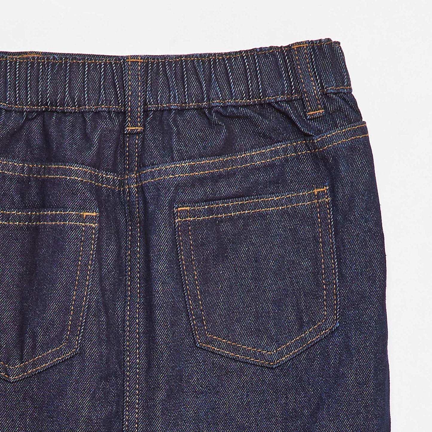 Jupe courte en denim BLEU