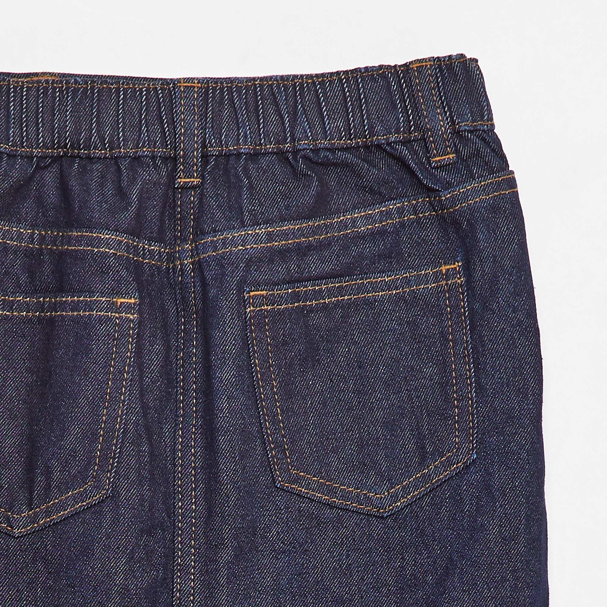 Jupe courte en denim BLEU