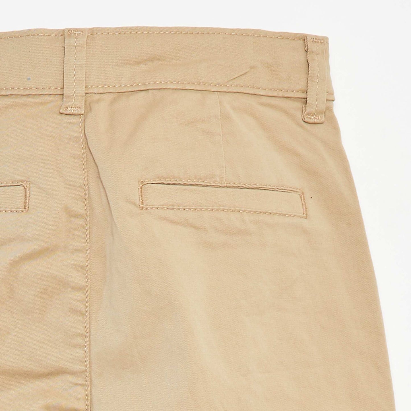 Pantalon chino slim uni BEIGE