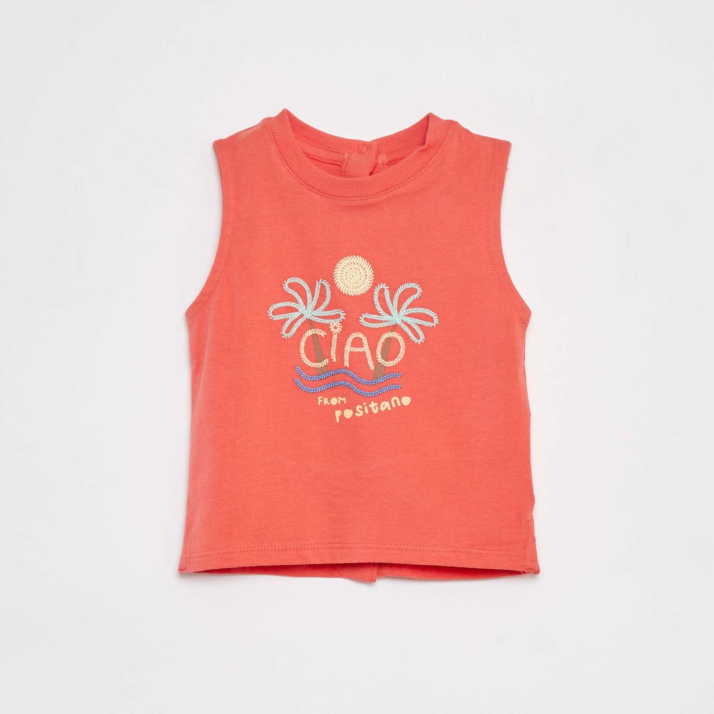 Débardeur avec print ROUGE