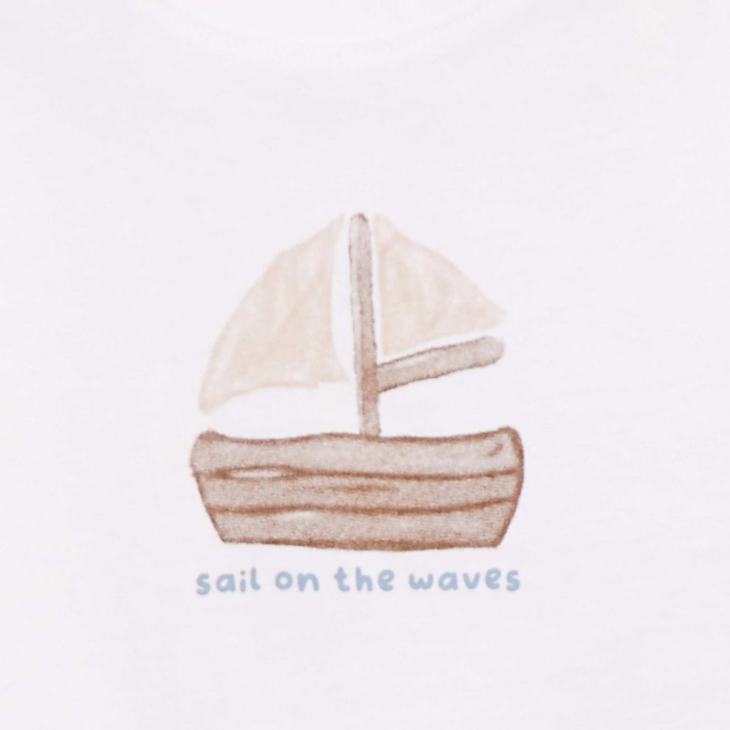 Débardeur imprimé 'bateau' BLANC