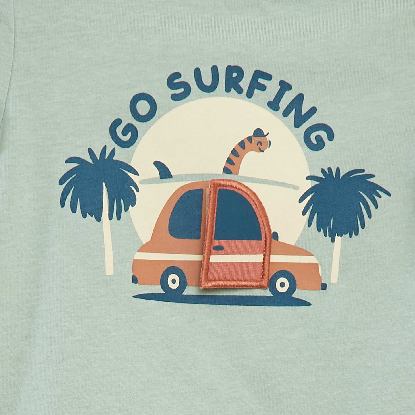 T-shirt à manches courtes avec animation VERT