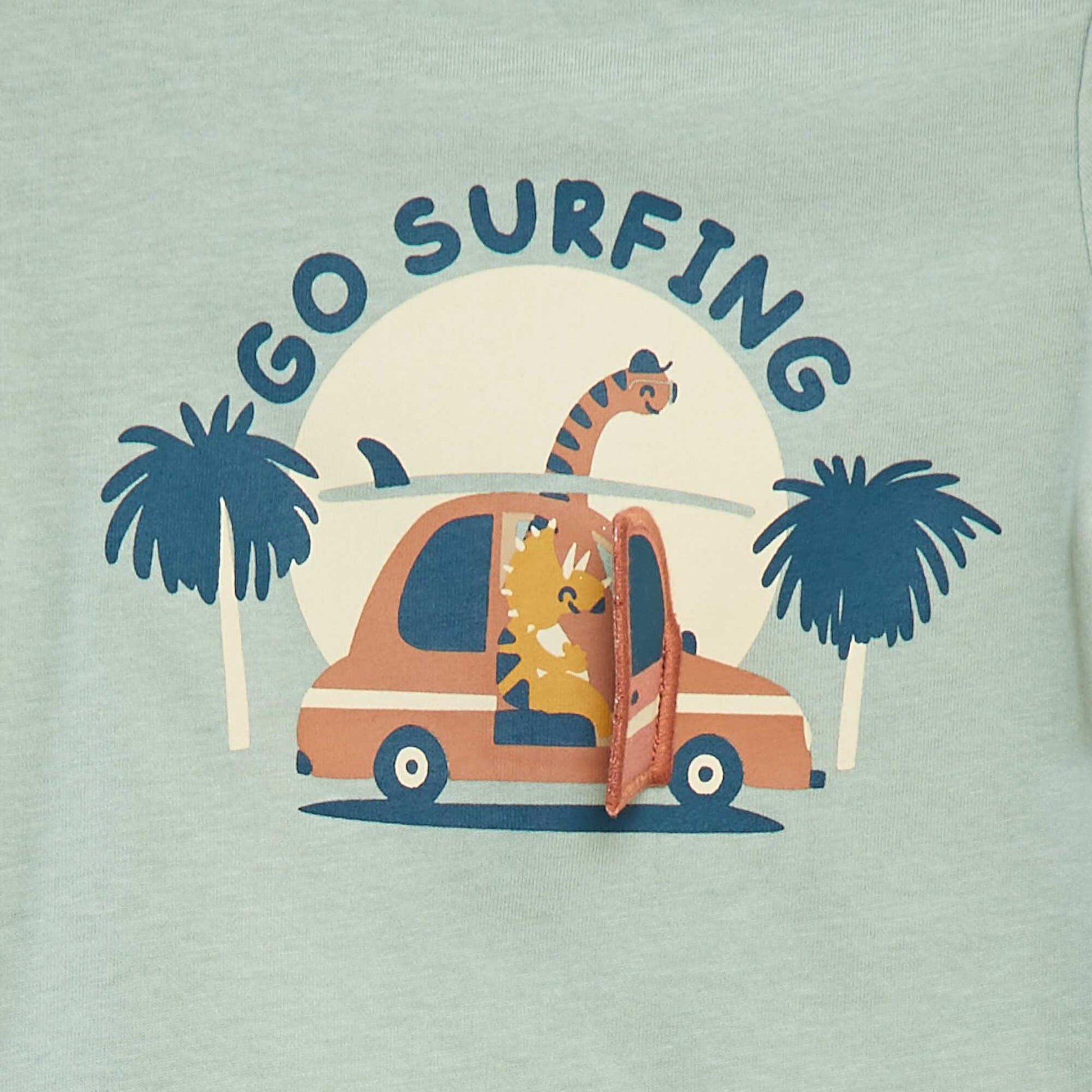 T-shirt à manches courtes avec animation VERT