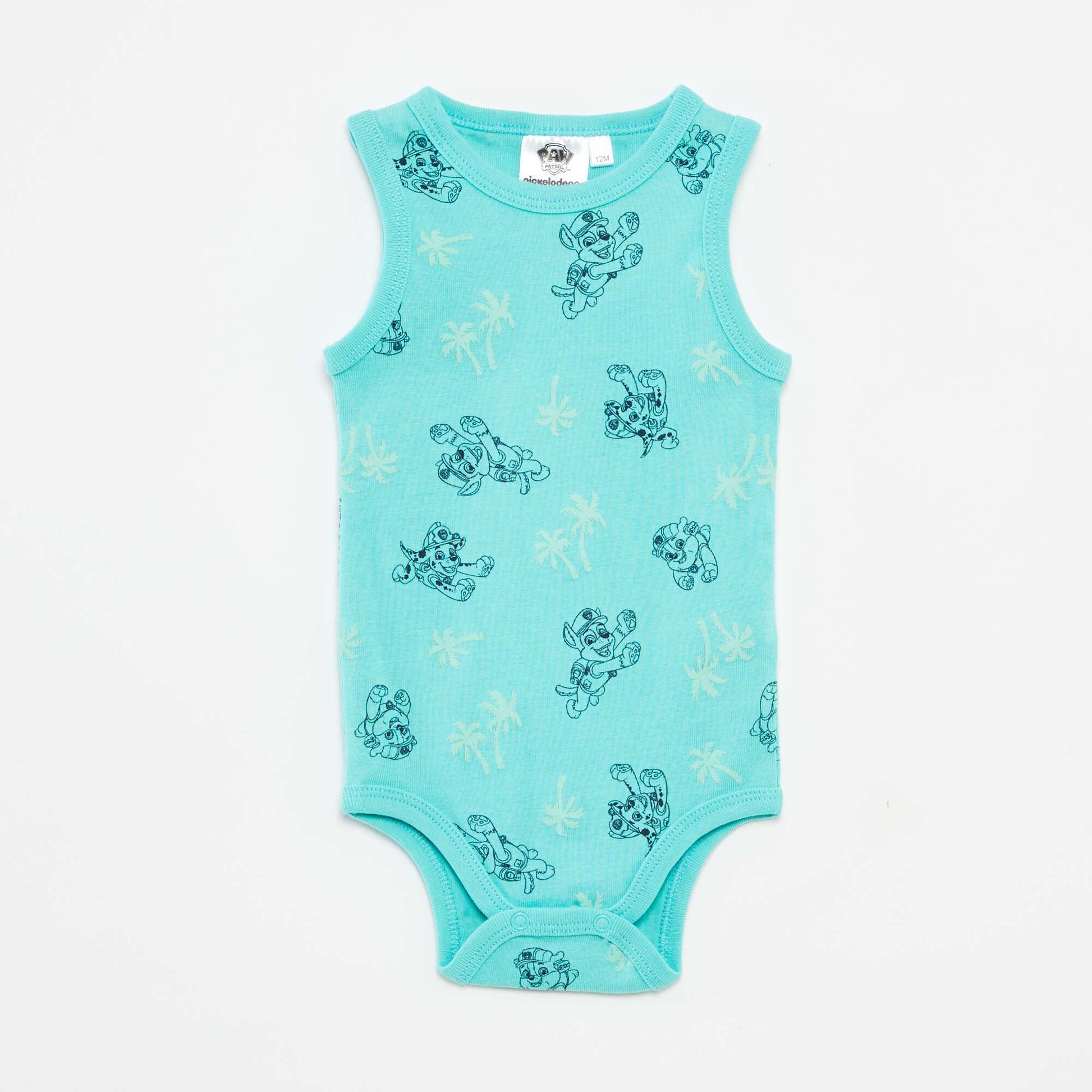 Lot de 2 bodies sans manches 'Pat Patrouille' BLEU