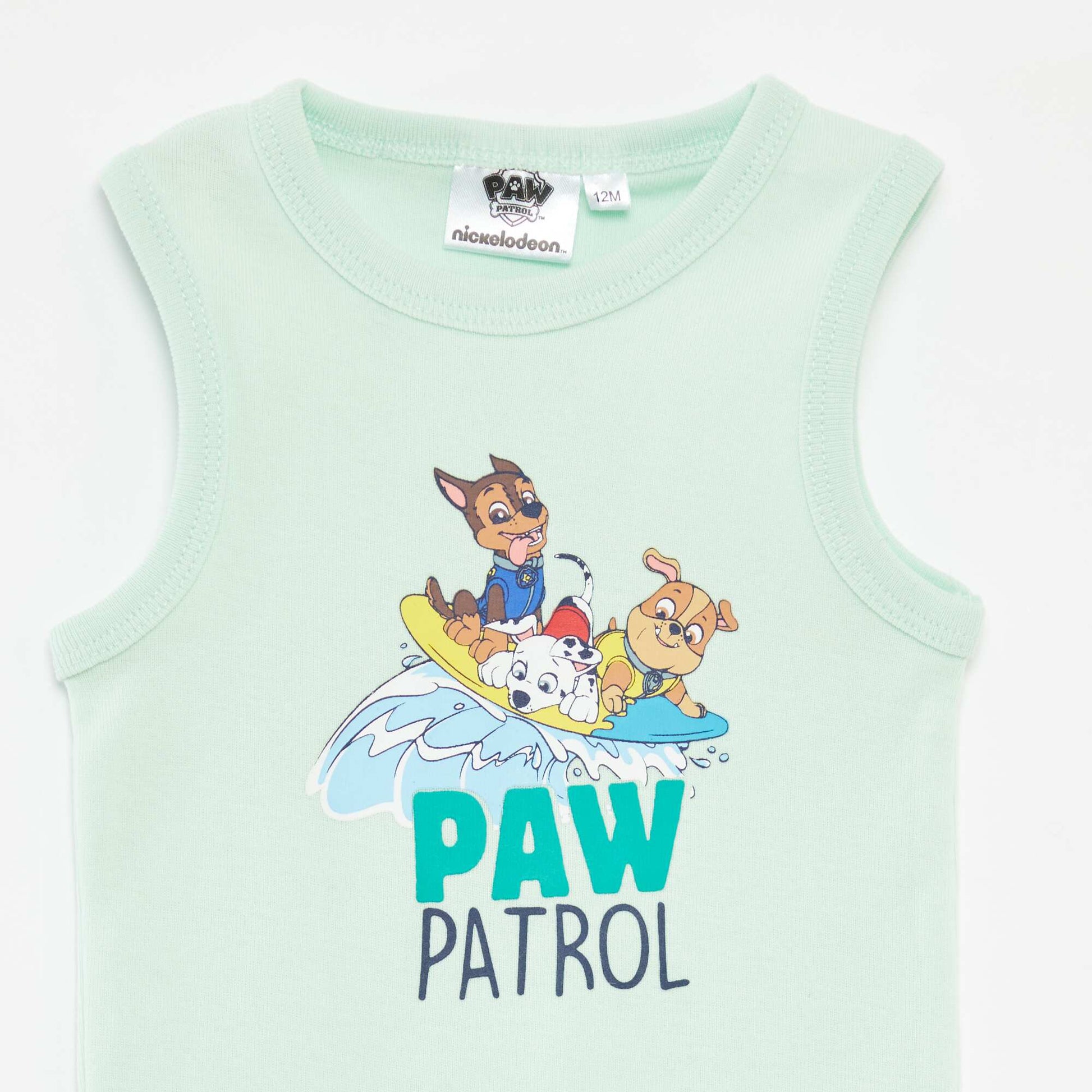 Lot de 2 bodies sans manches 'Pat Patrouille' BLEU