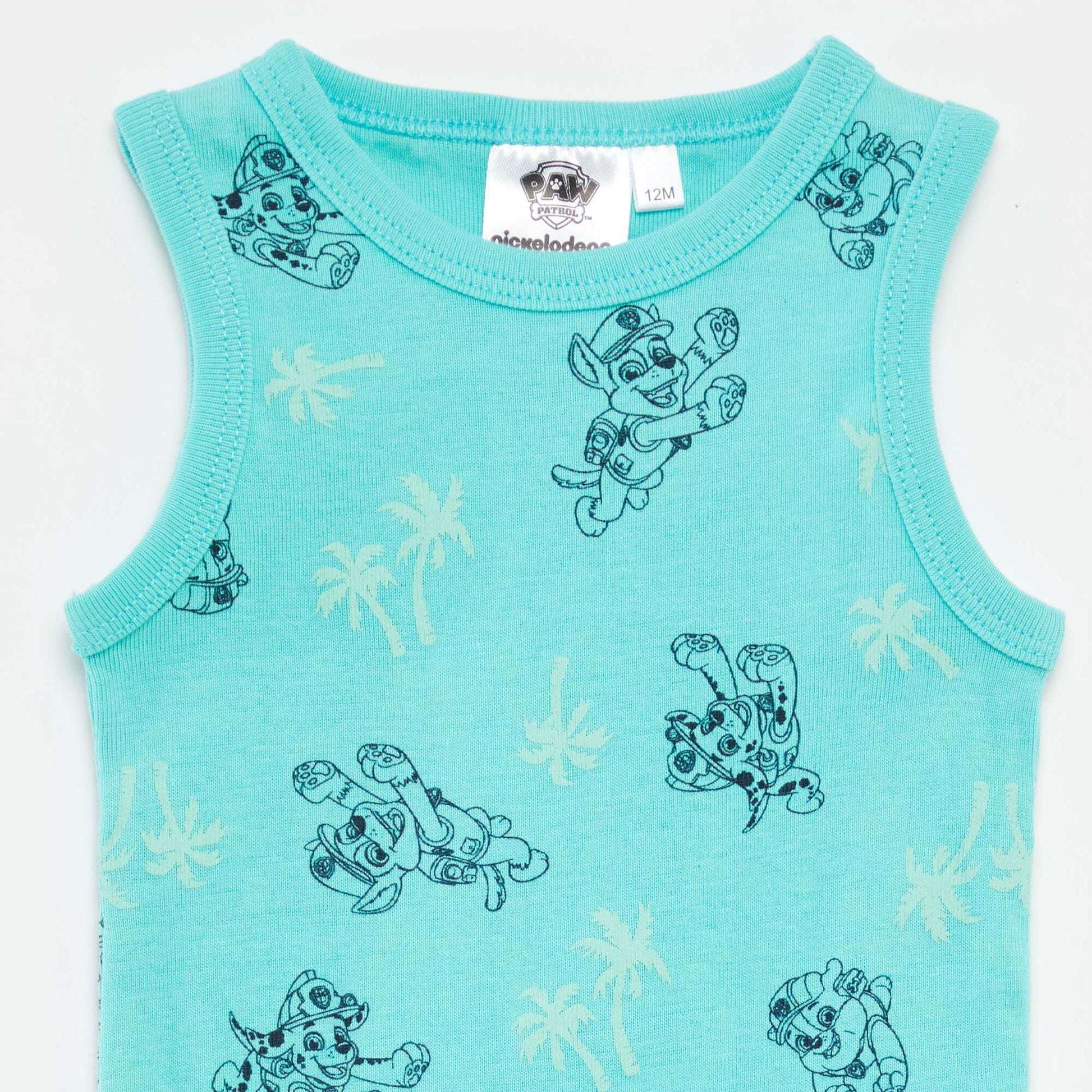 Lot de 2 bodies sans manches 'Pat Patrouille' BLEU