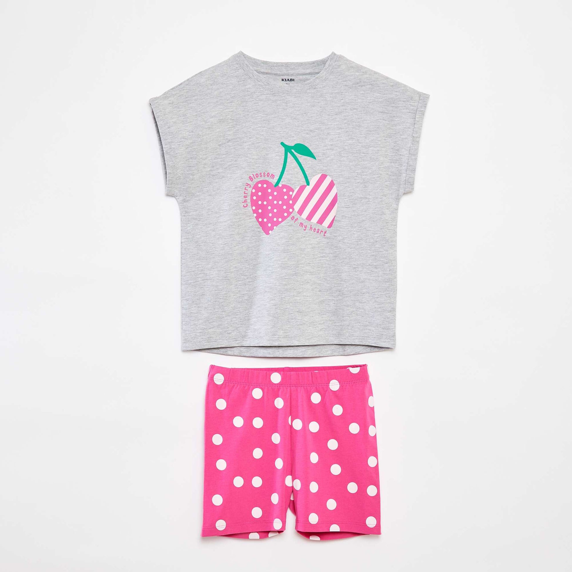 Ensemble t-shirt + short - 2 pièces BLANC