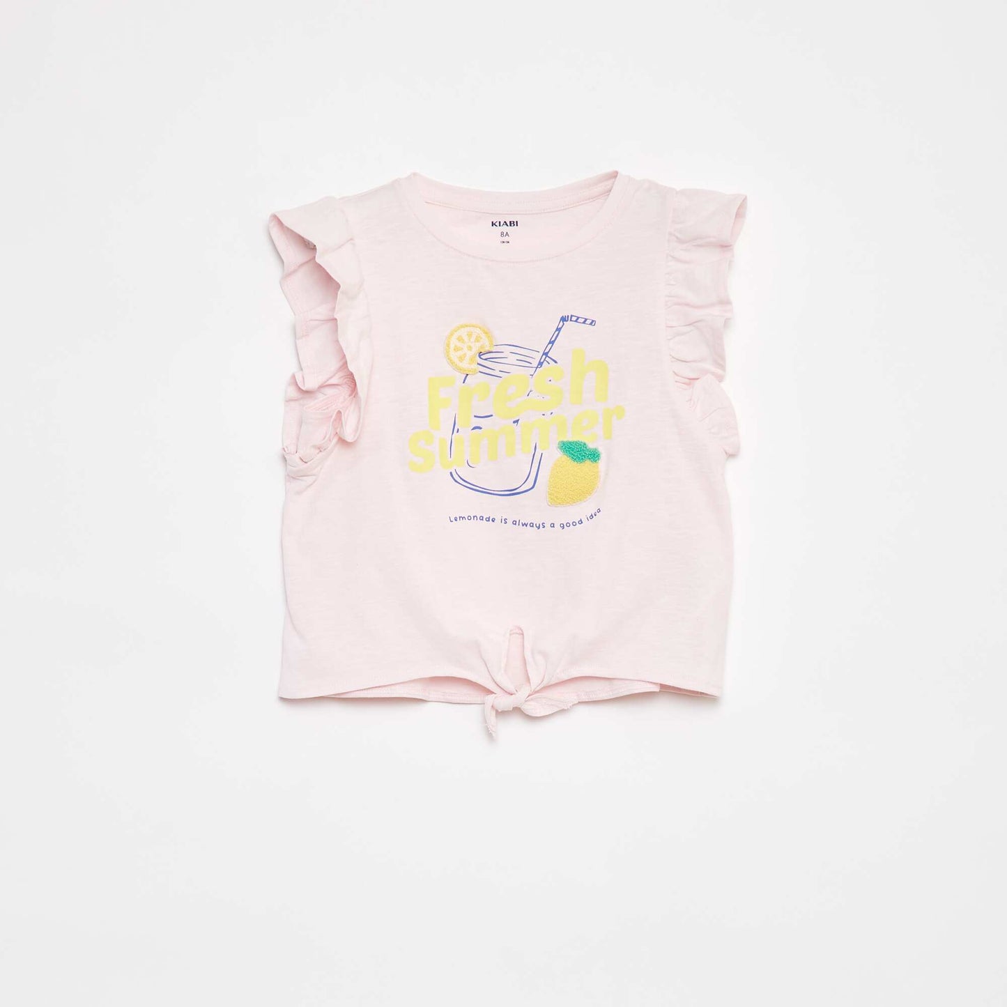 T-shirt fantaisie en coton ROSE
