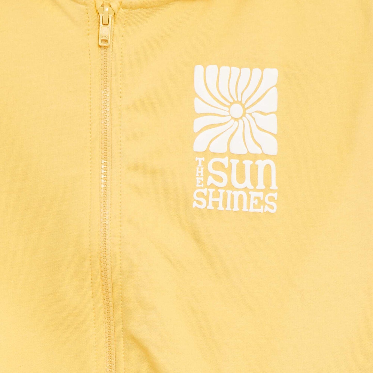 Sweat zippé à capuche - Grafik Edition JAUNE
