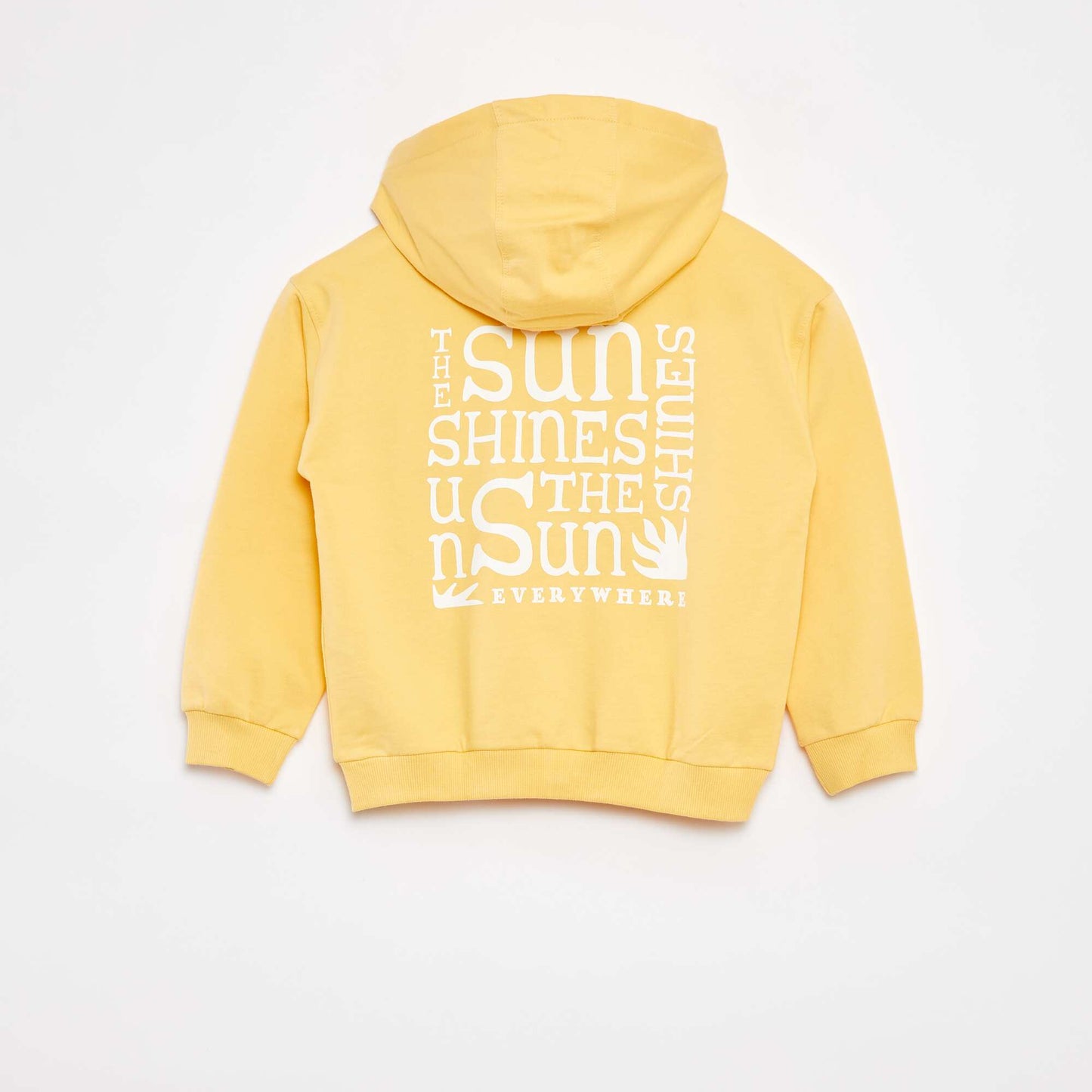 Sweat zippé à capuche - Grafik Edition JAUNE