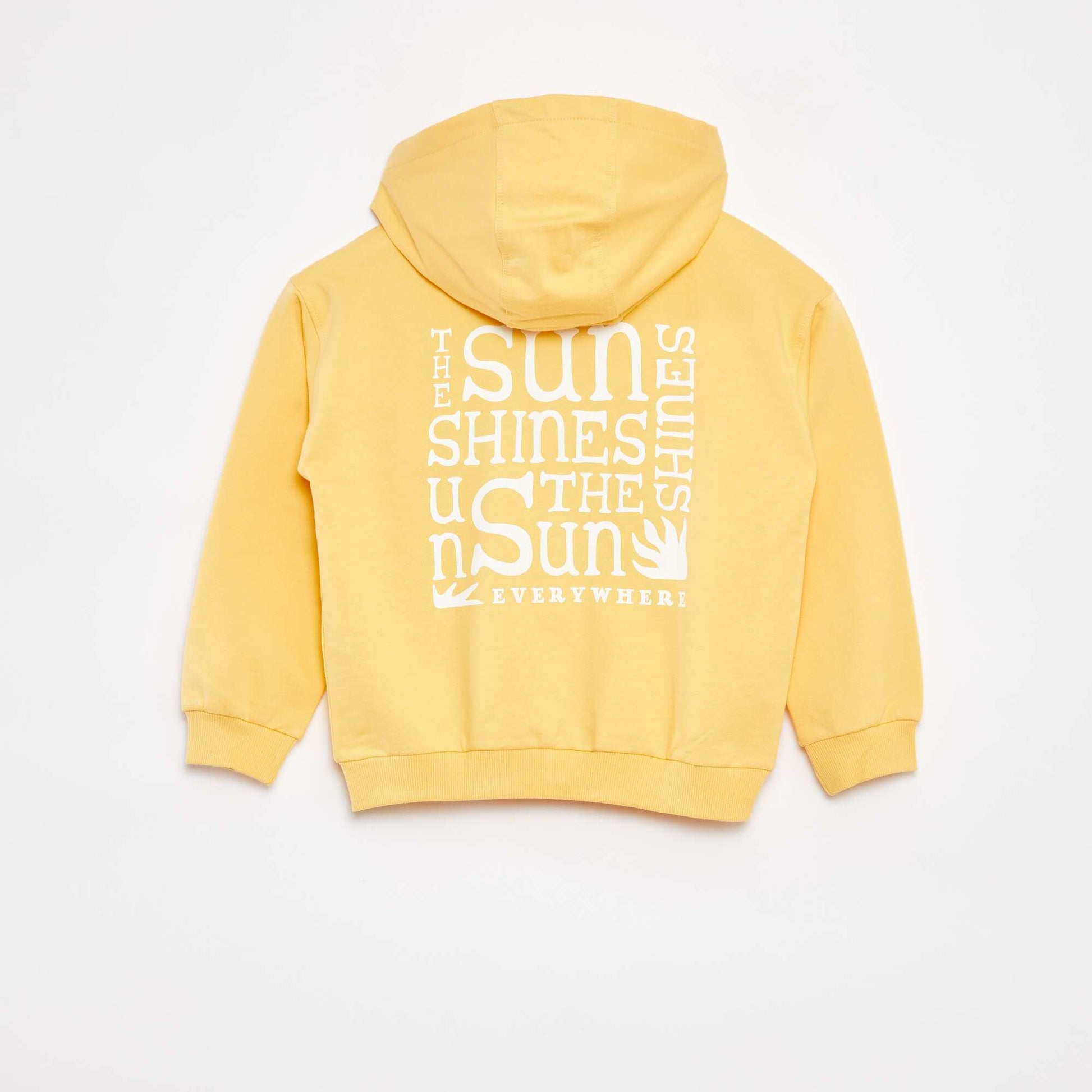 Sweat zippé à capuche - Grafik Edition JAUNE