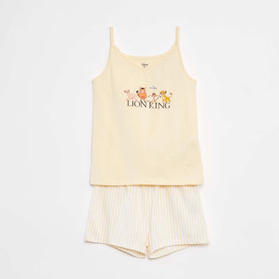 Pyjama court débardeur + short 'Disney' - 2 pièces JAUNE