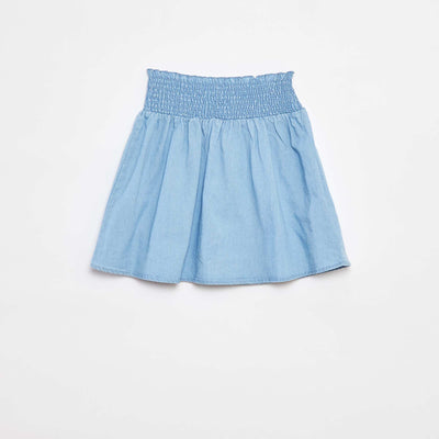 Jupe courte évasée BLEU