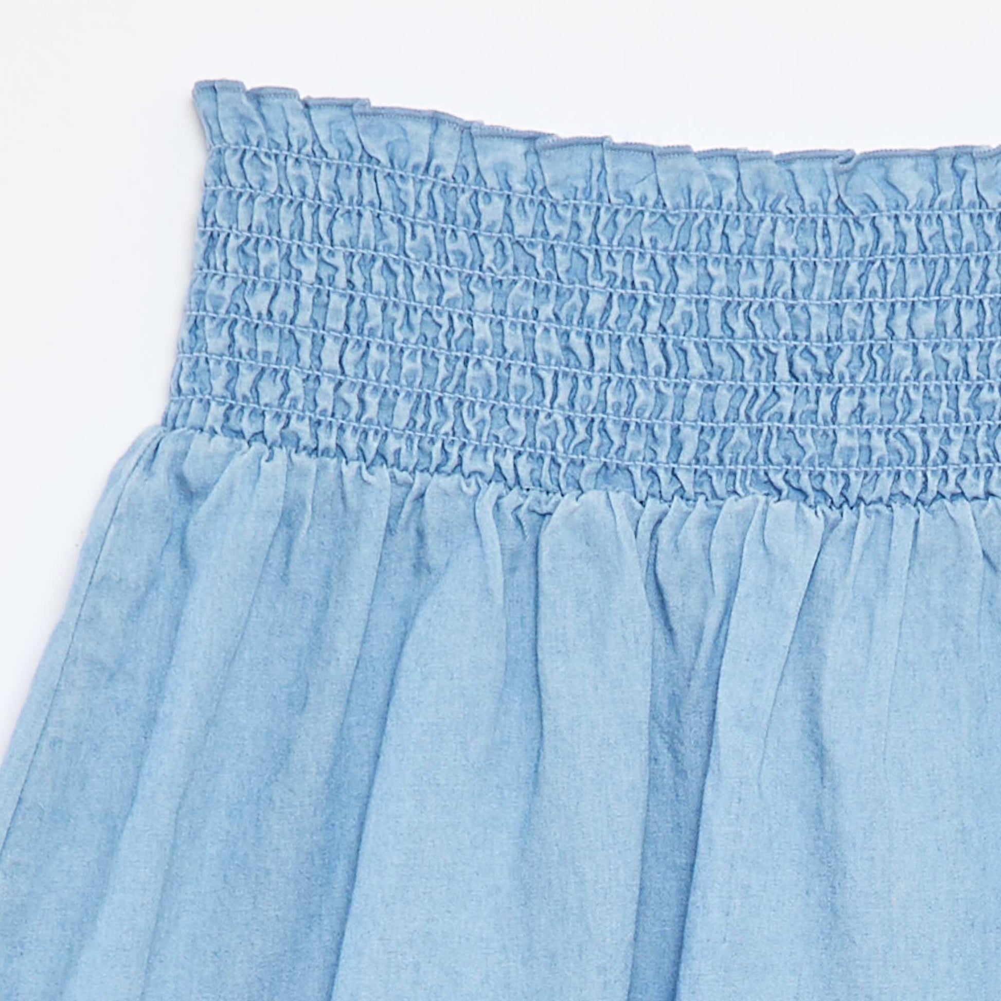 Jupe courte évasée BLEU
