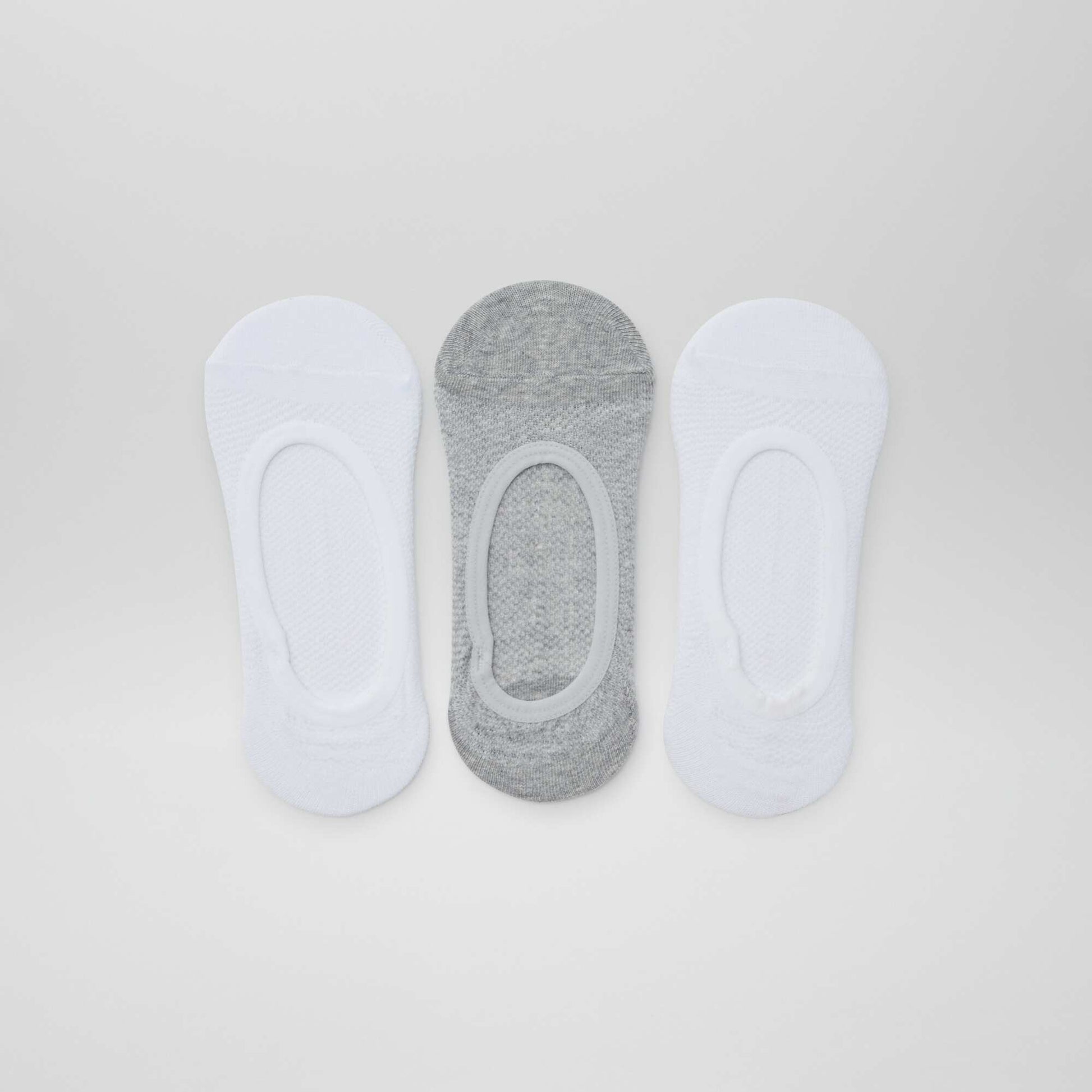 Lot de 3 paires de chaussettes invisibles BLANC