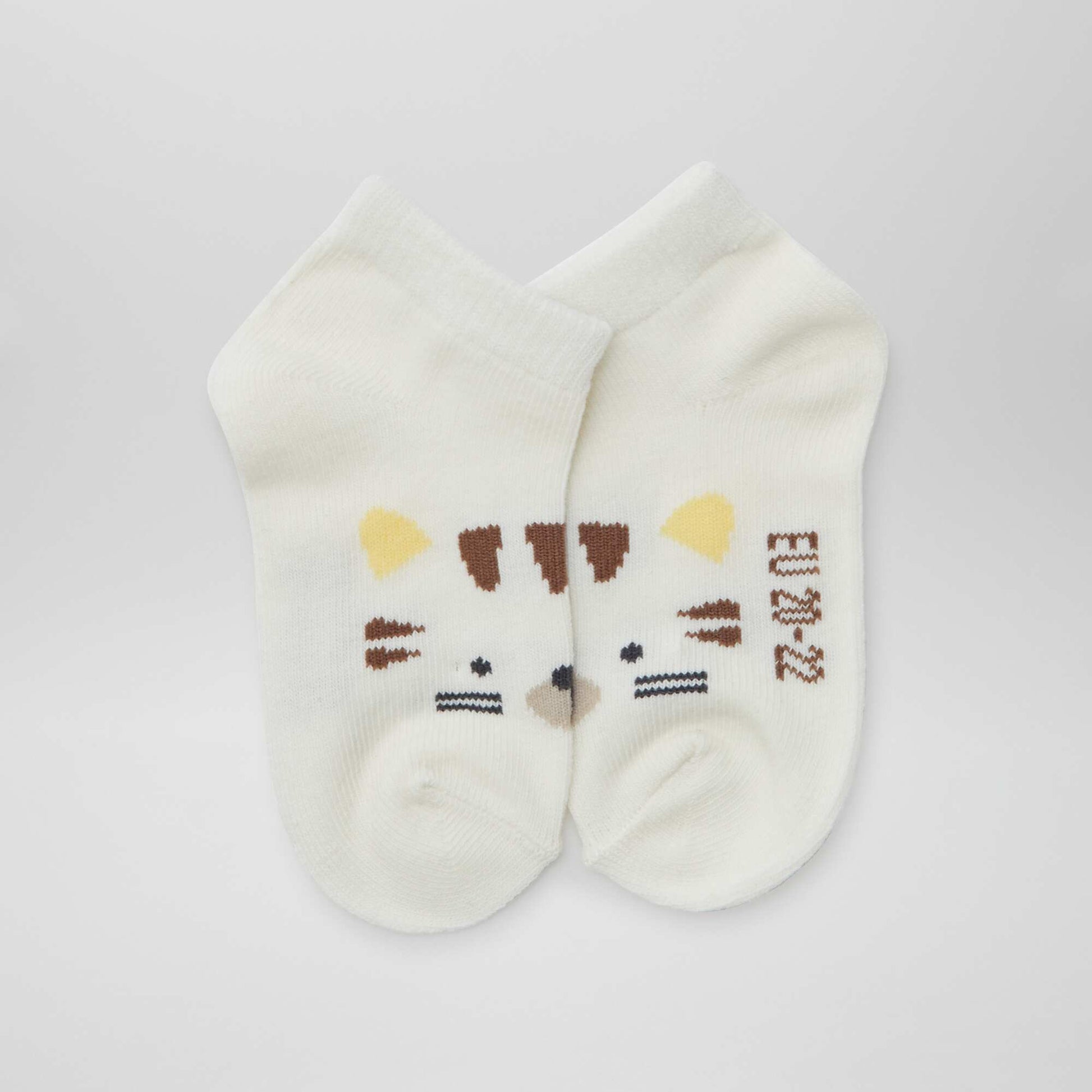 Lot de 5 paires de chaussettes invisibles GRIS