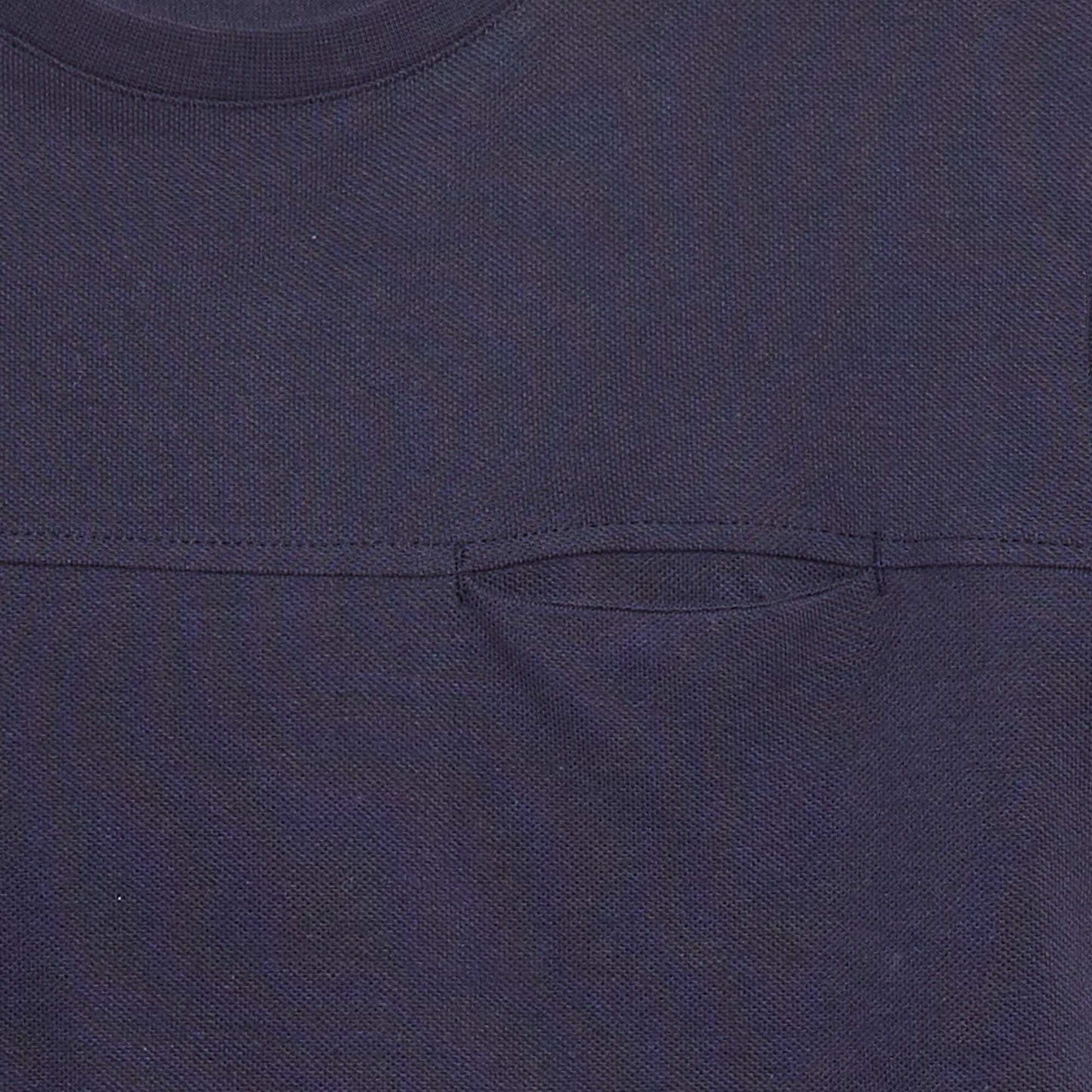 T-shirt en coton piqué BLEU