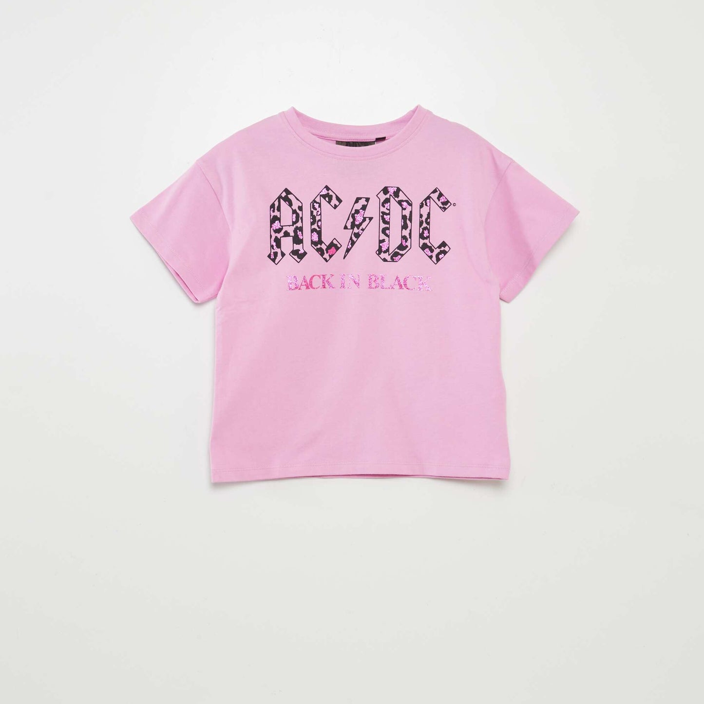 T-shirt AC/DC manches courtes VIOLET