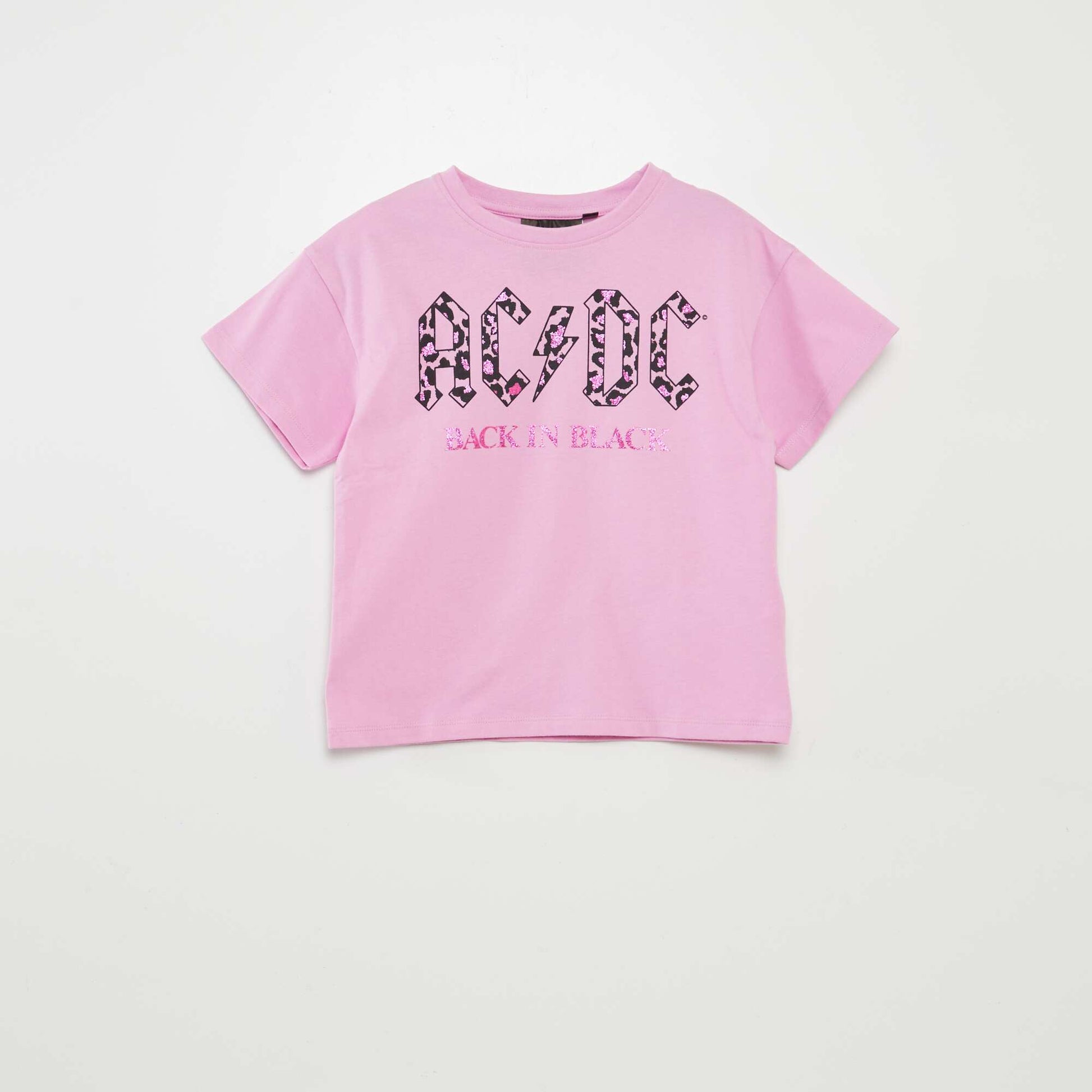 T-shirt AC/DC manches courtes VIOLET