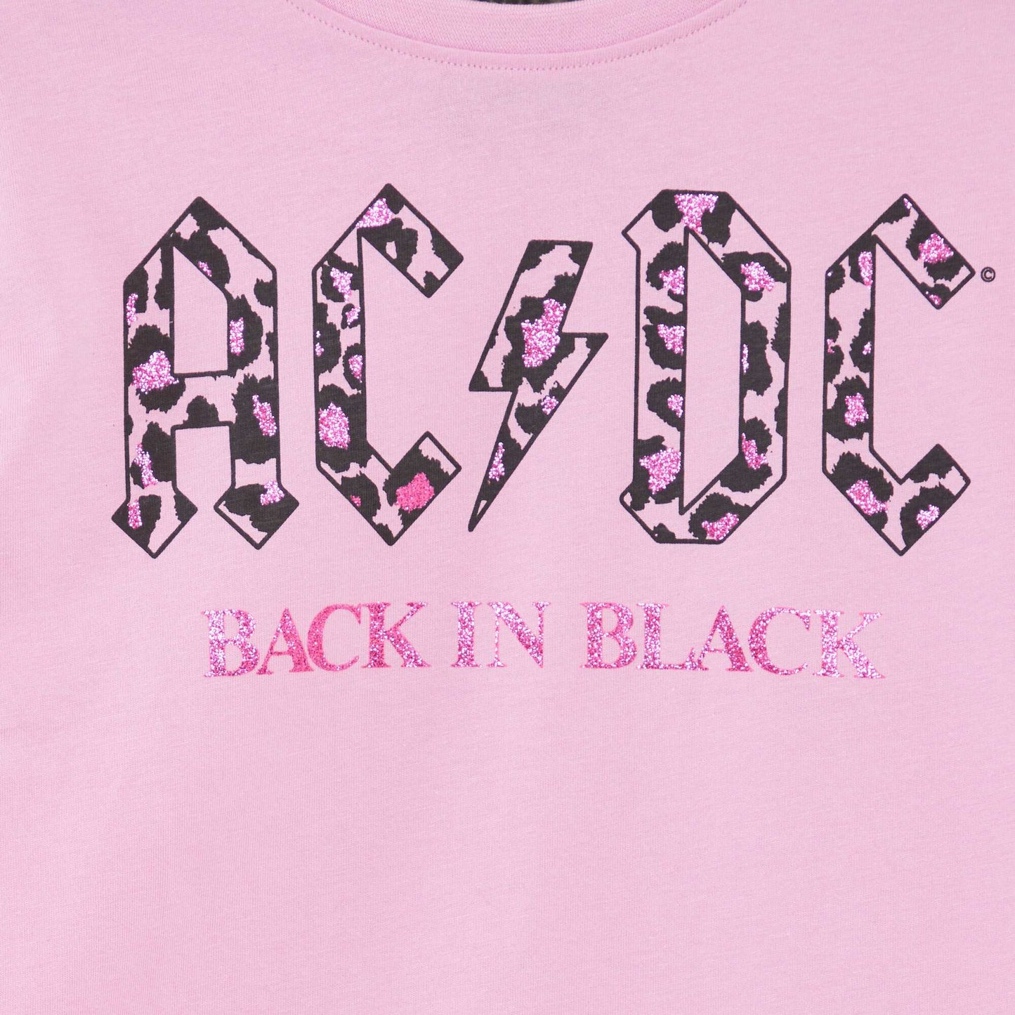 T-shirt AC/DC manches courtes VIOLET