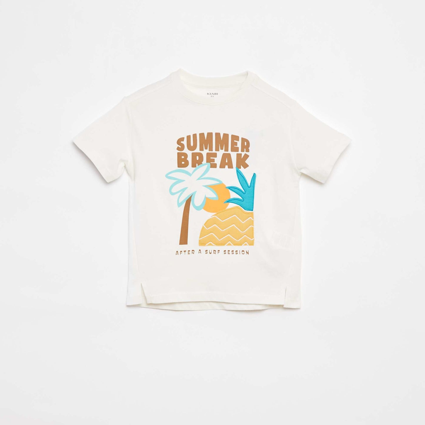 T-shirt imprimé manches courtes BLANC