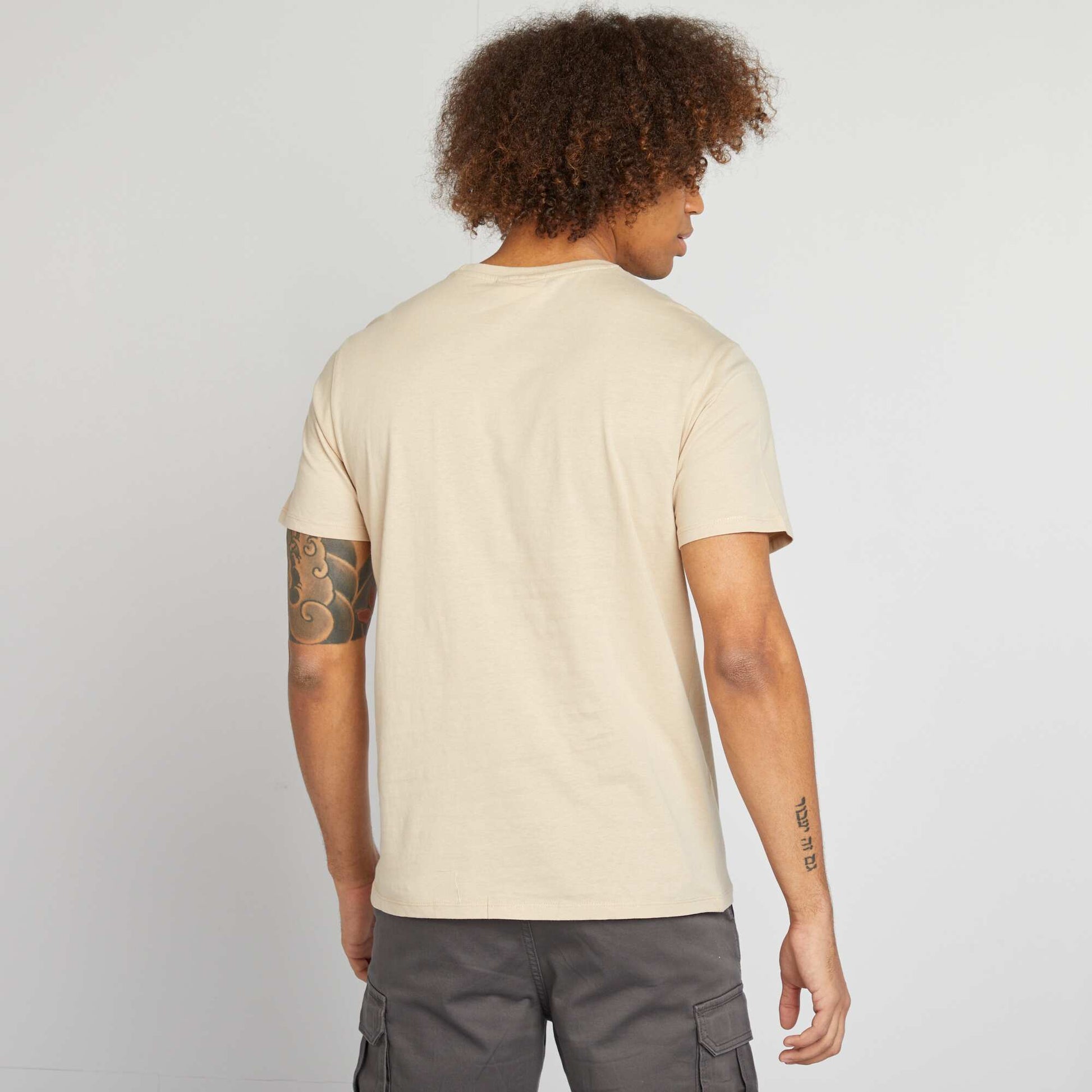 Tee-shirt imprimé 'The Rolling Stones' BEIGE