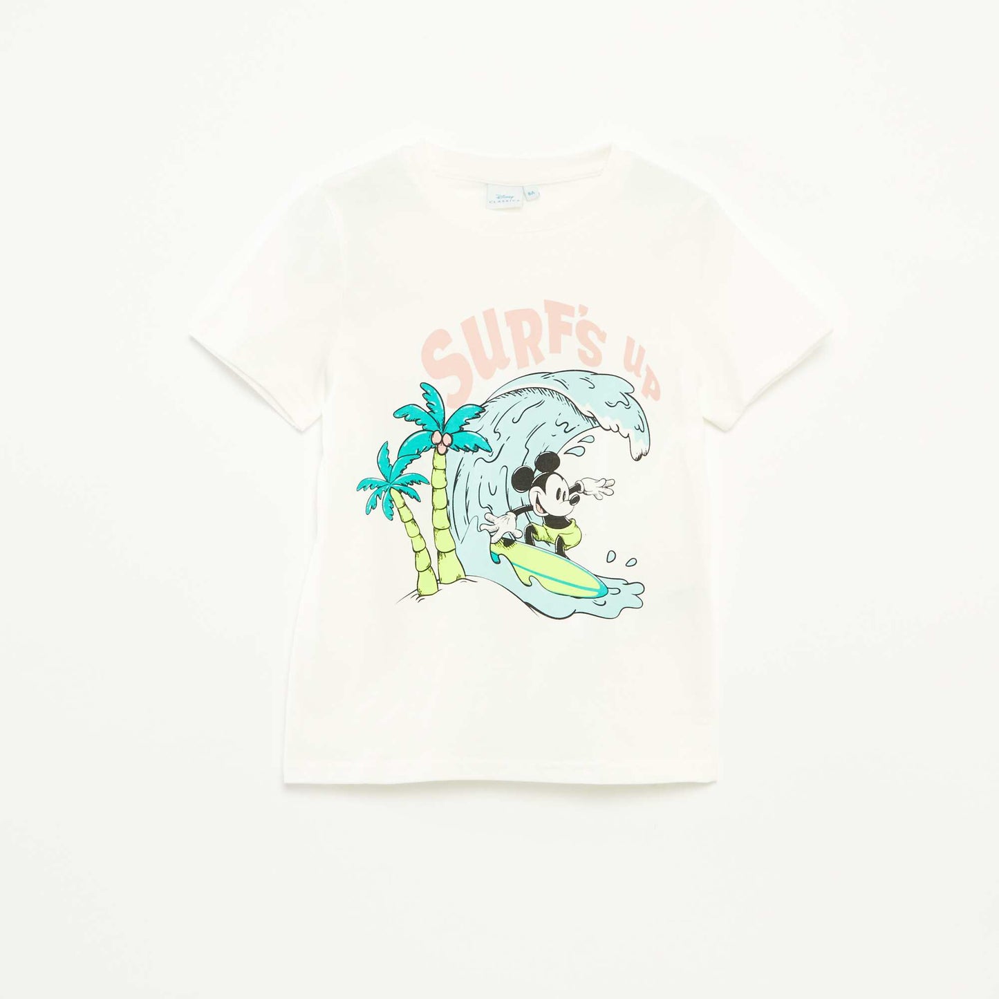 T-shirt 'Disney' 'Mickey' manches courtes BLANC