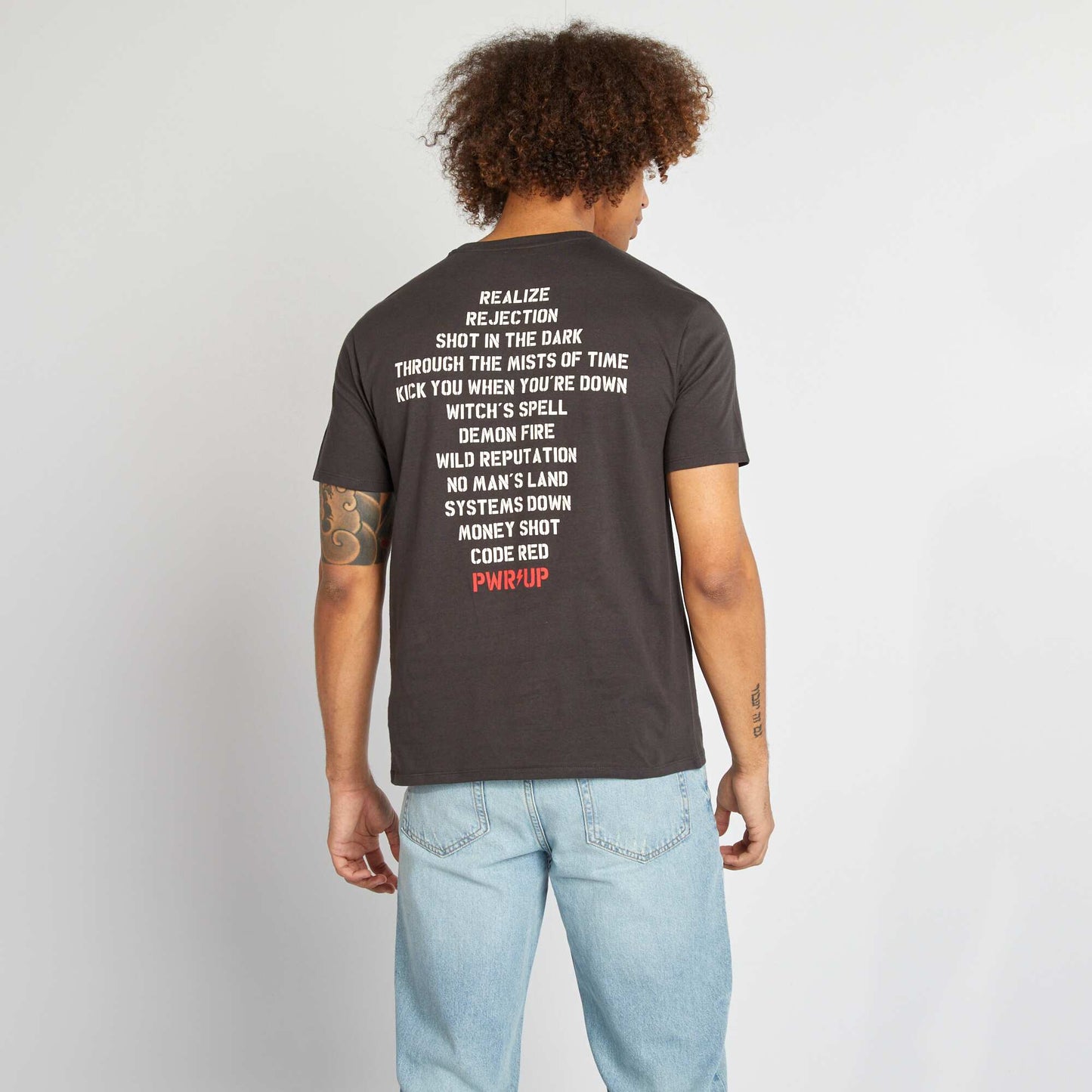 T-shirt AC/DC' manches courtes NOIR