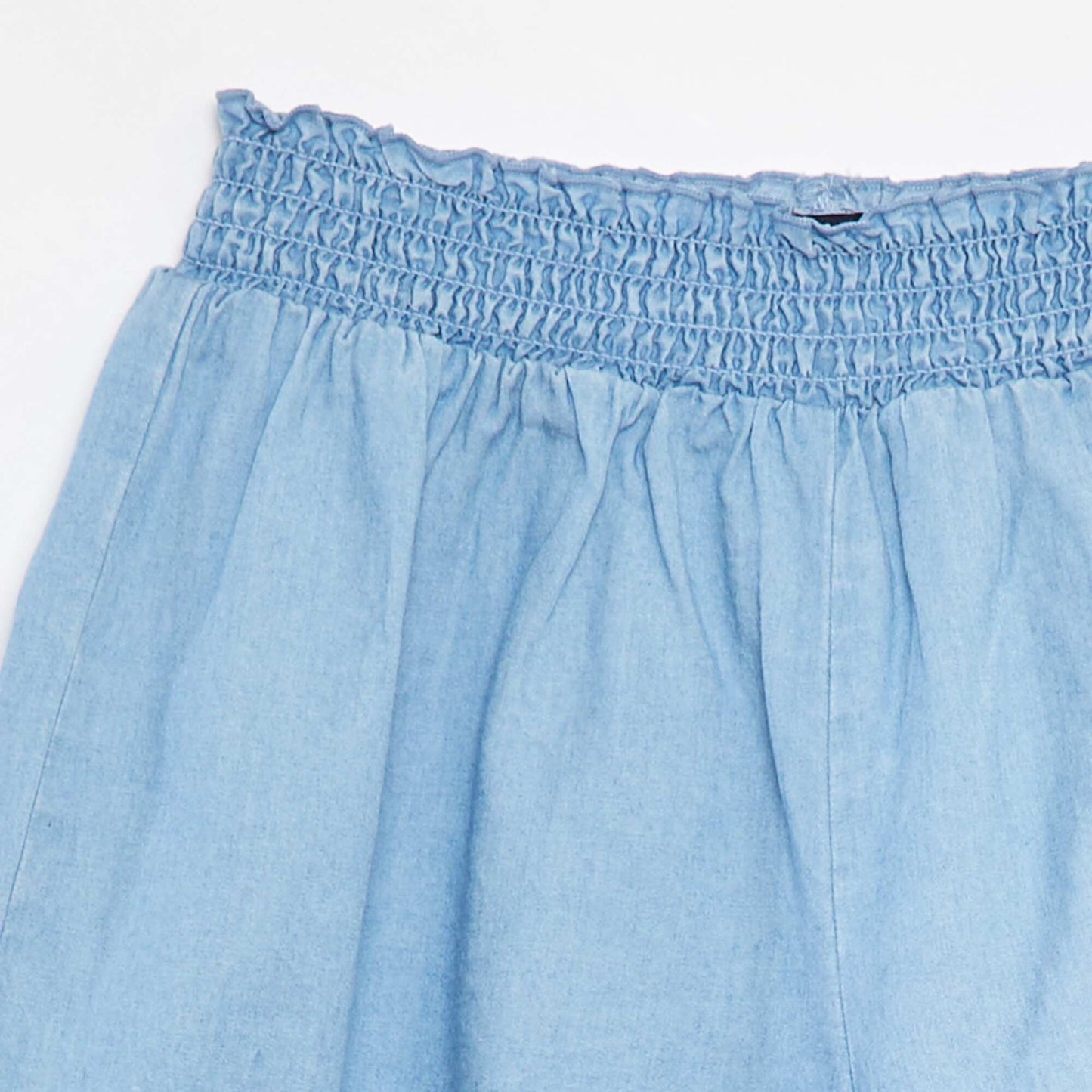 Short léger avec volants BLEU