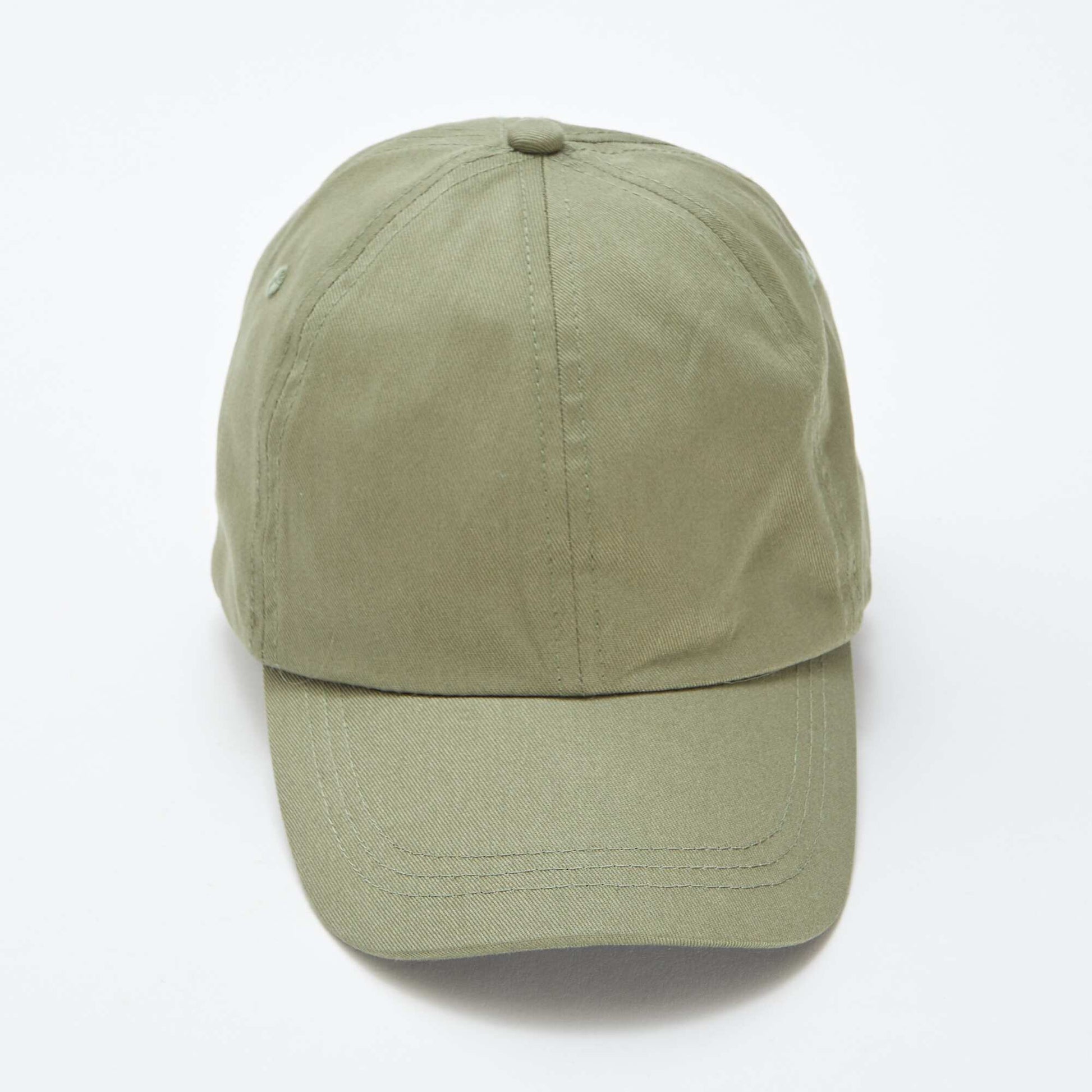 Casquette uni en coton VERT