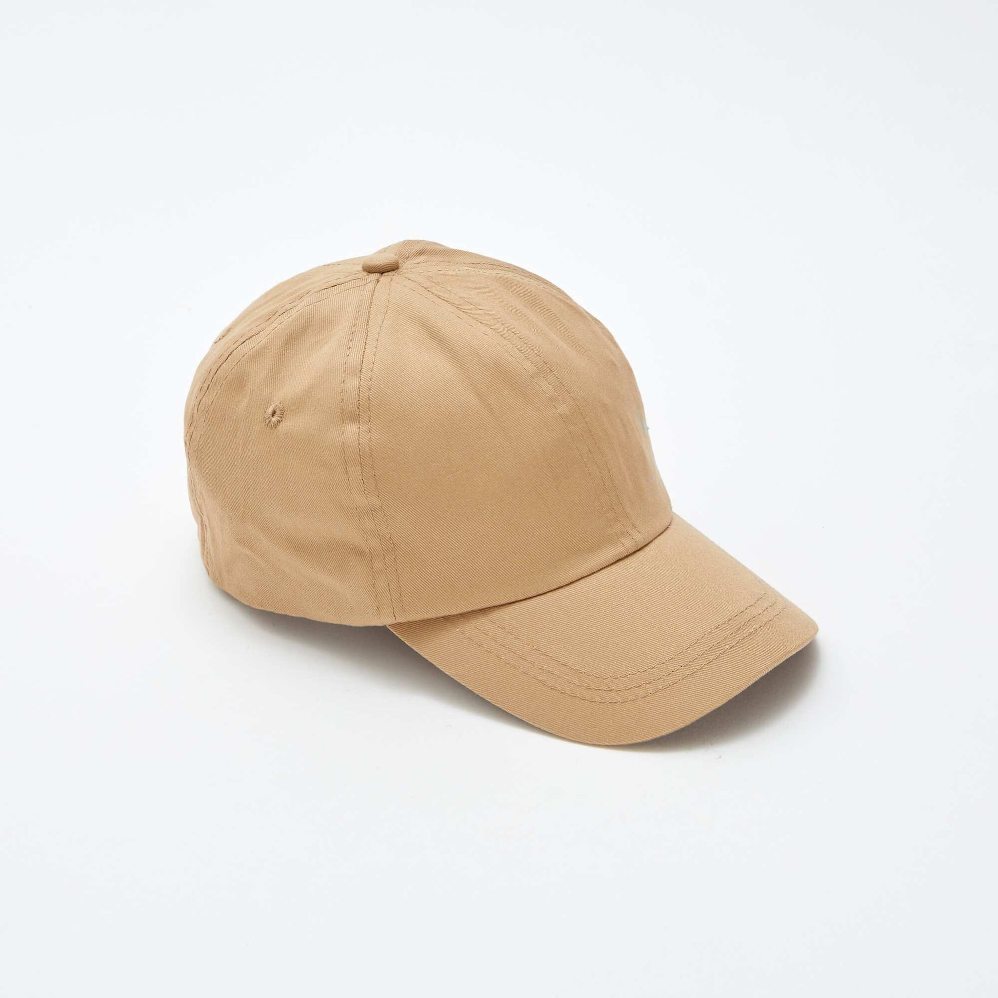 Casquette uni en coton MARRON