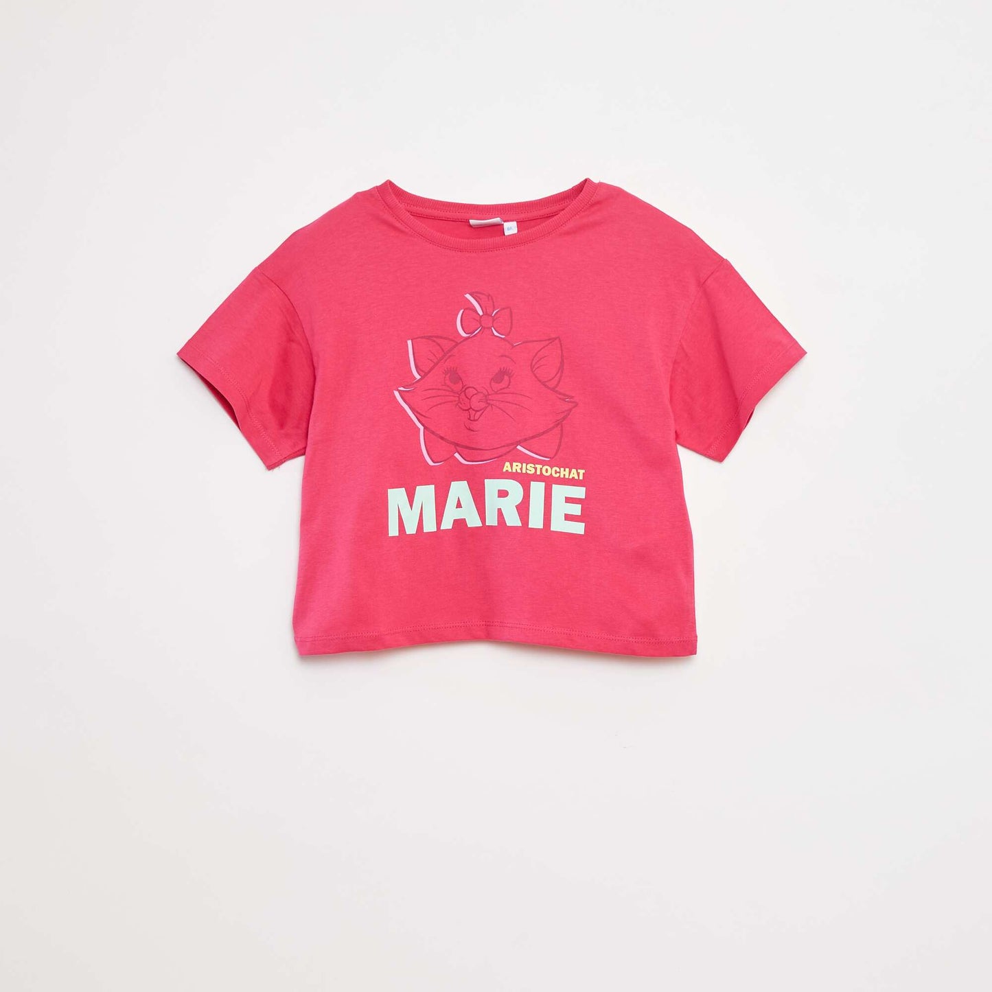 Tee-shirt crop top 'Marie' ROSE