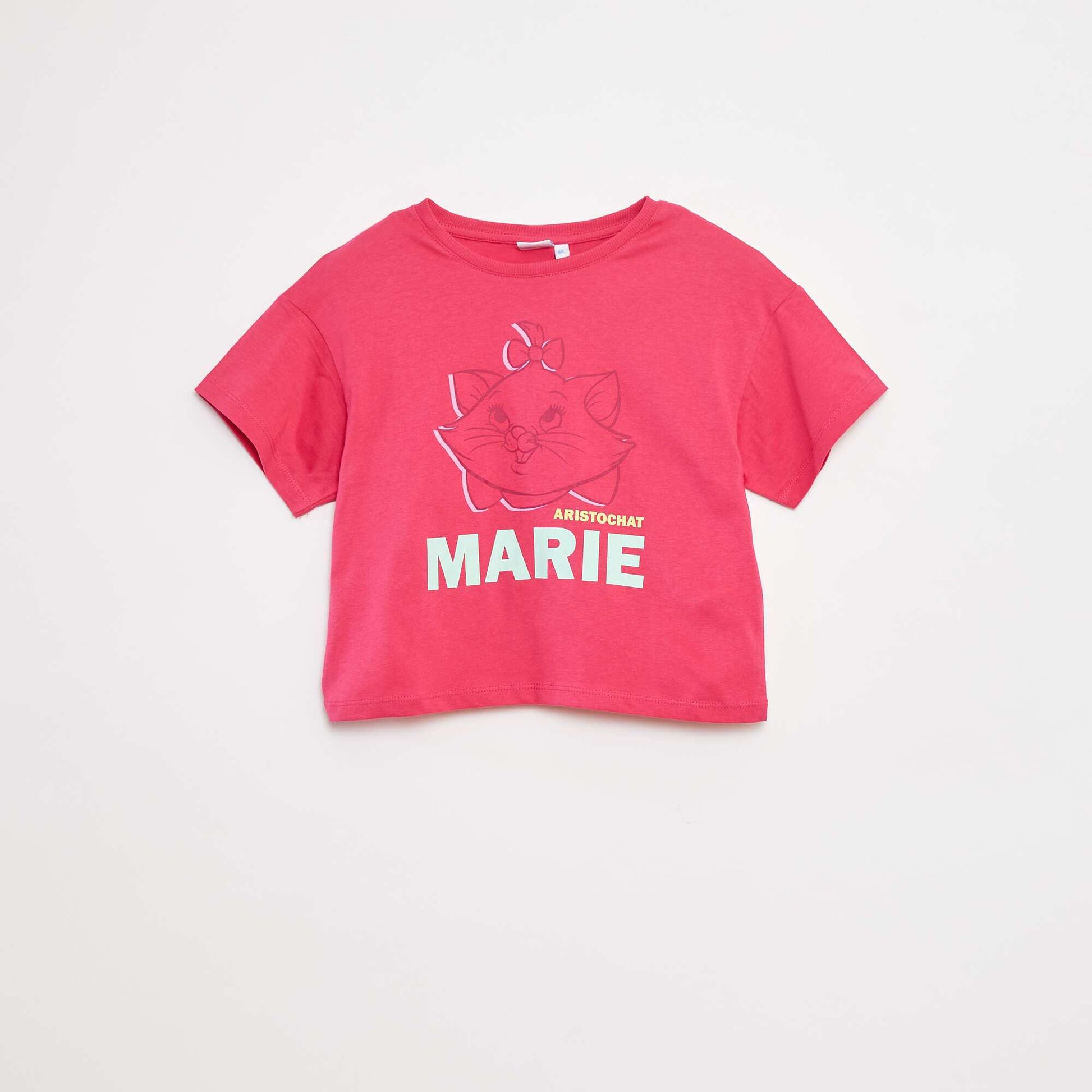 Tee-shirt crop top 'Marie' ROSE