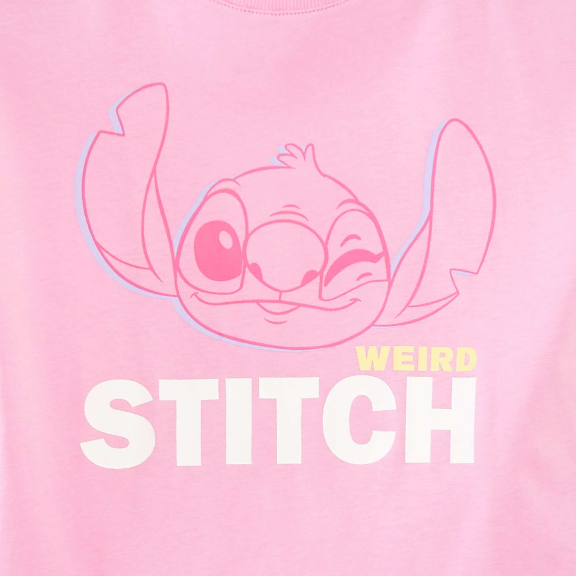 Tee-shirt crop top 'Stitch' ROSE