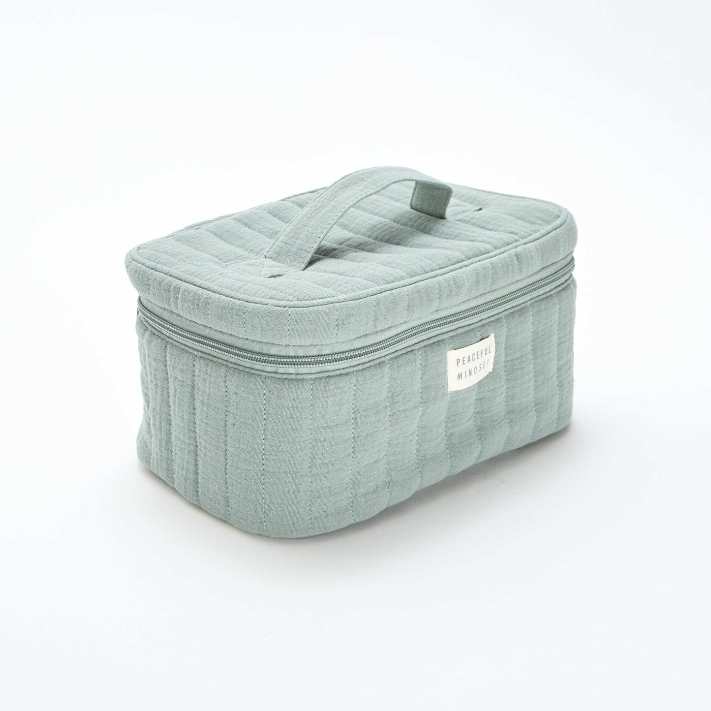 Vanity en gaze de coton VERT