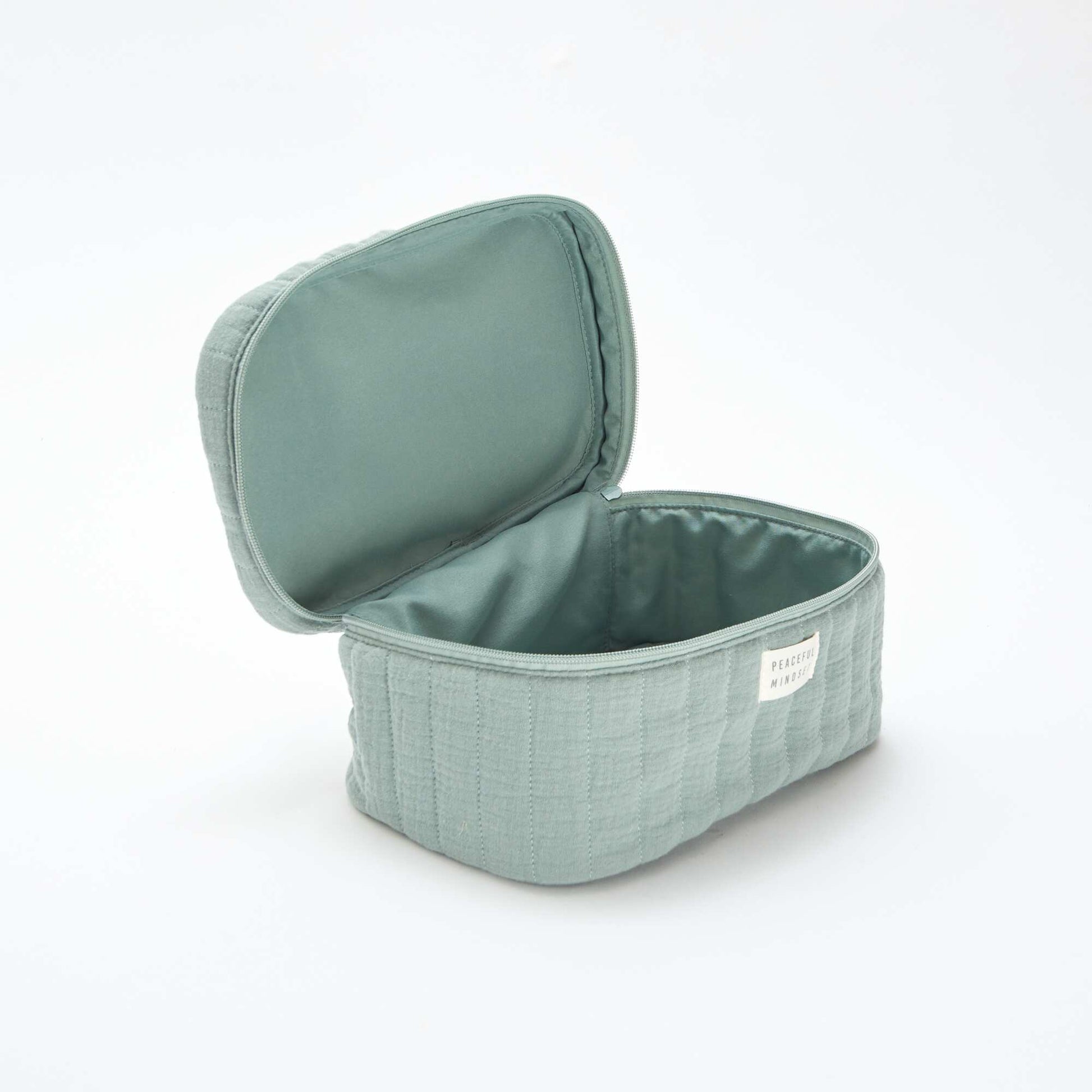 Vanity en gaze de coton VERT