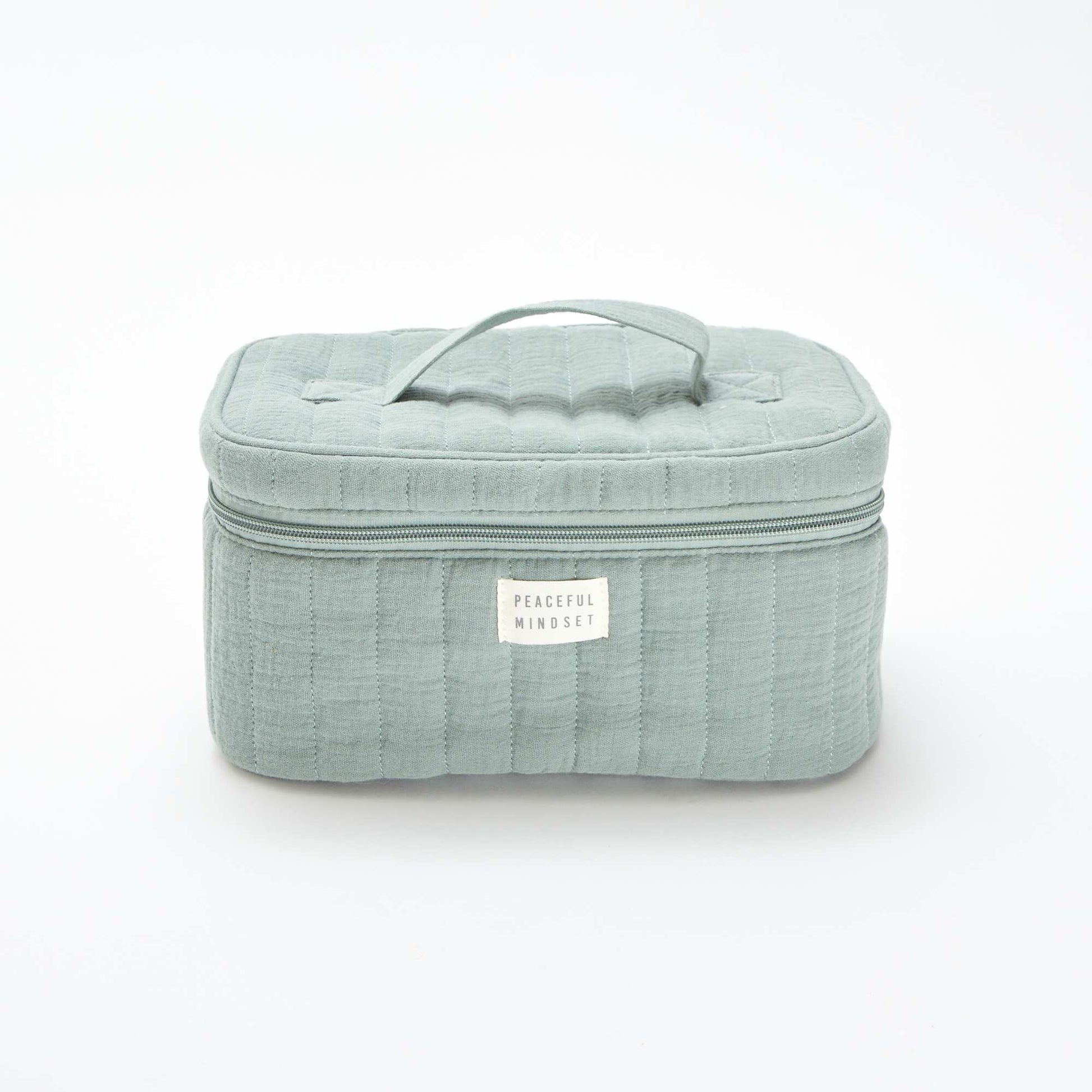 Vanity en gaze de coton VERT