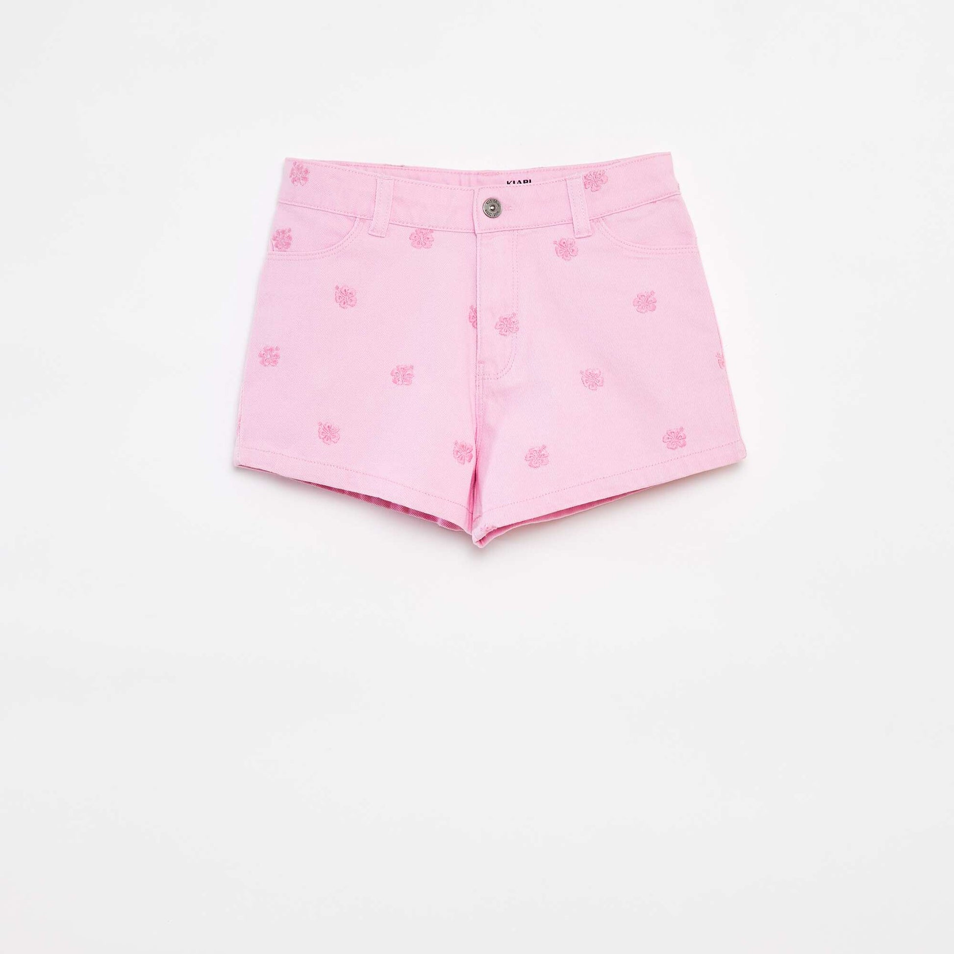 Short en twill avec taille ajustable ROSE
