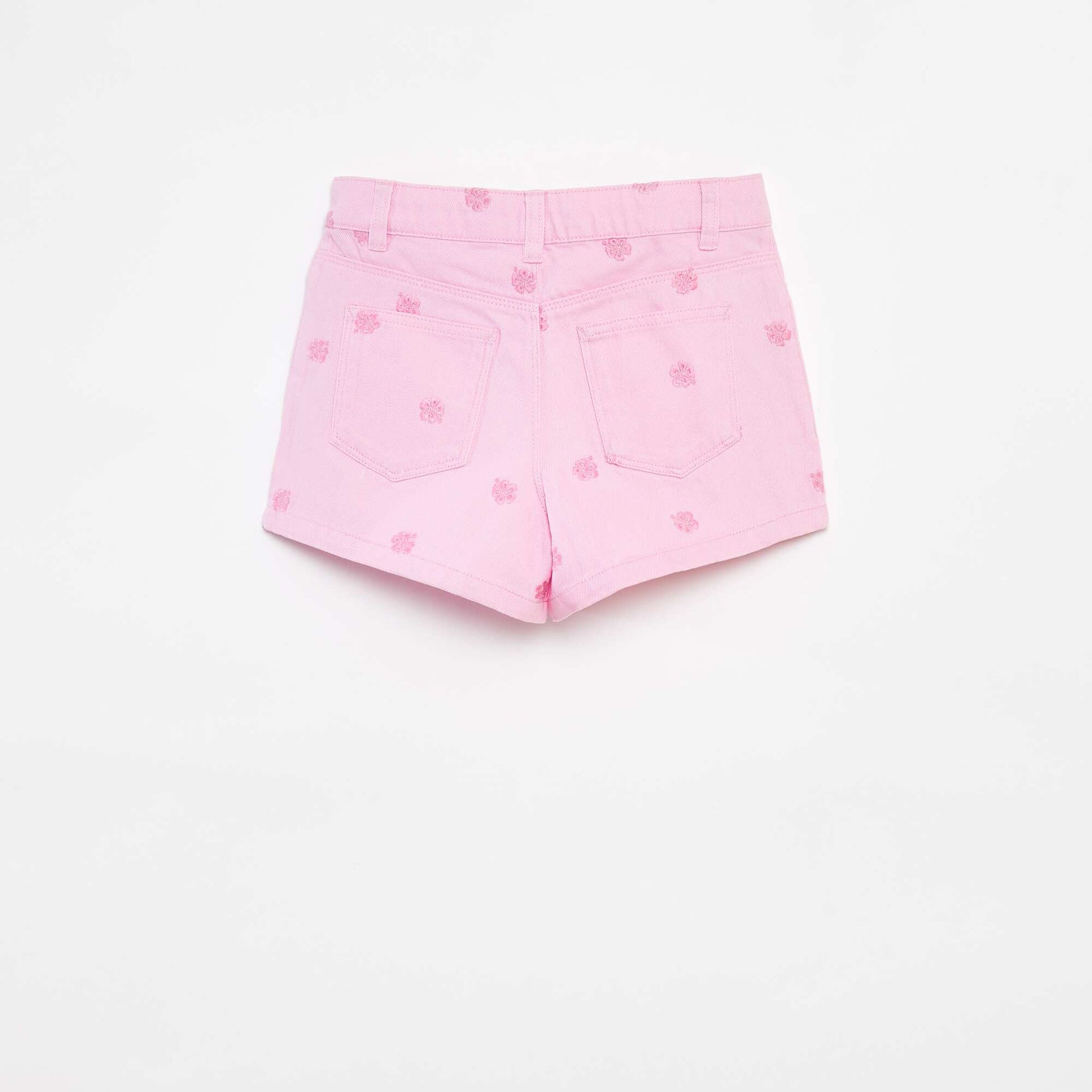Short en twill avec taille ajustable ROSE