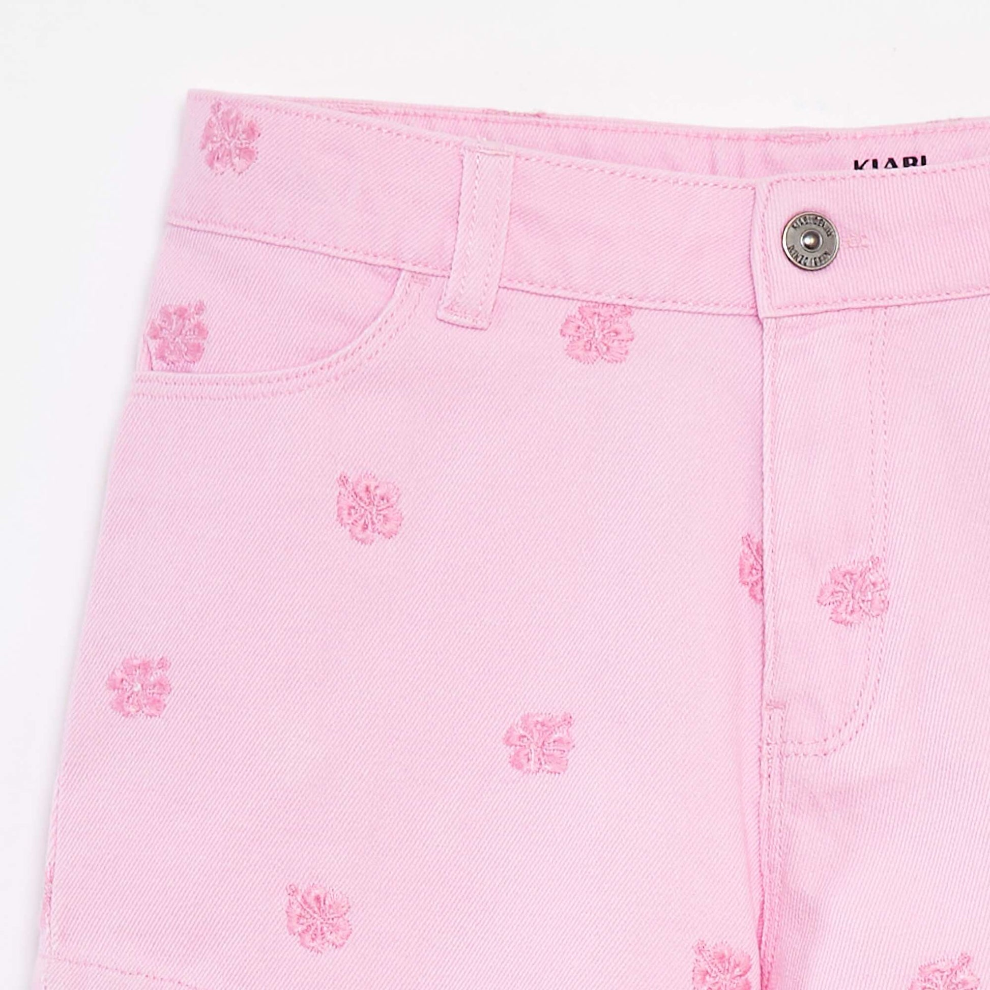 Short en twill avec taille ajustable ROSE