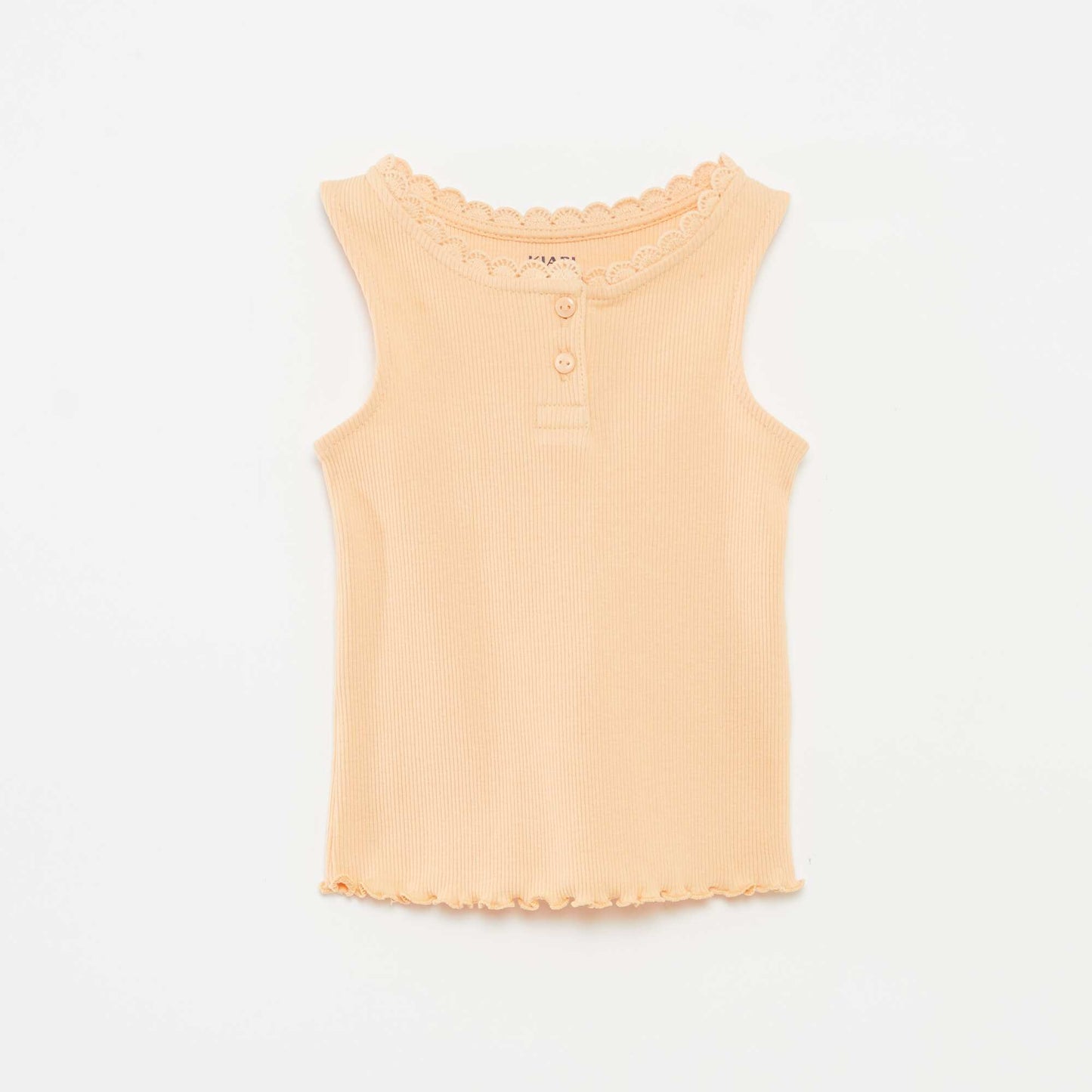 Débardeur en maille côtelée ORANGE