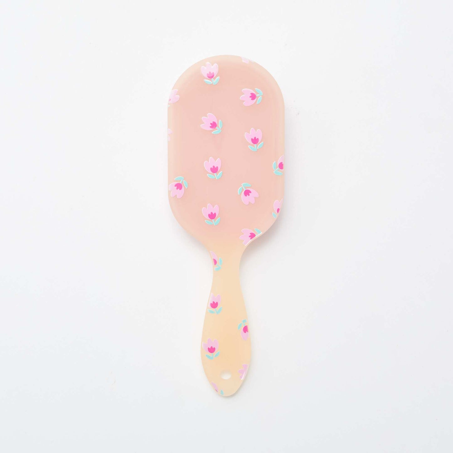 Brosse à cheveux effet givré ROSE