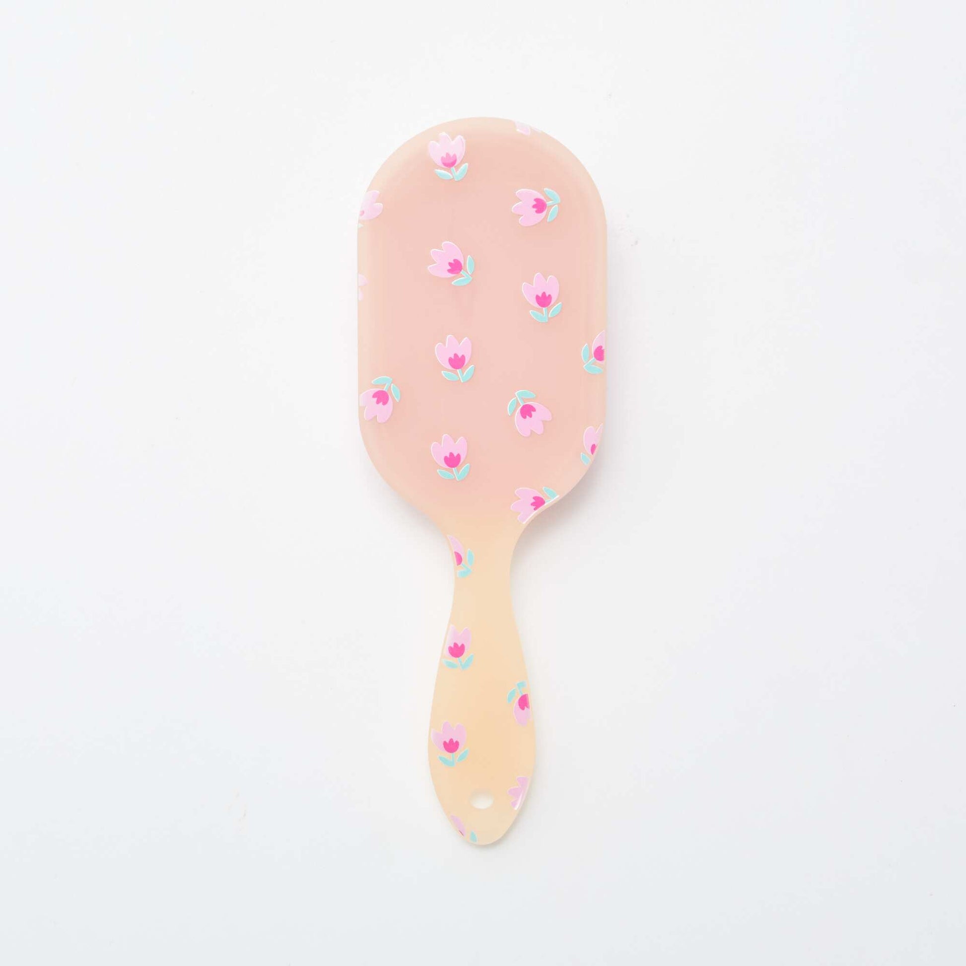 Brosse à cheveux effet givré ROSE