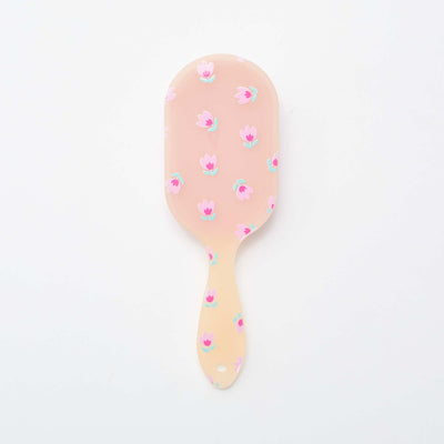 Brosse à cheveux effet givré ROSE