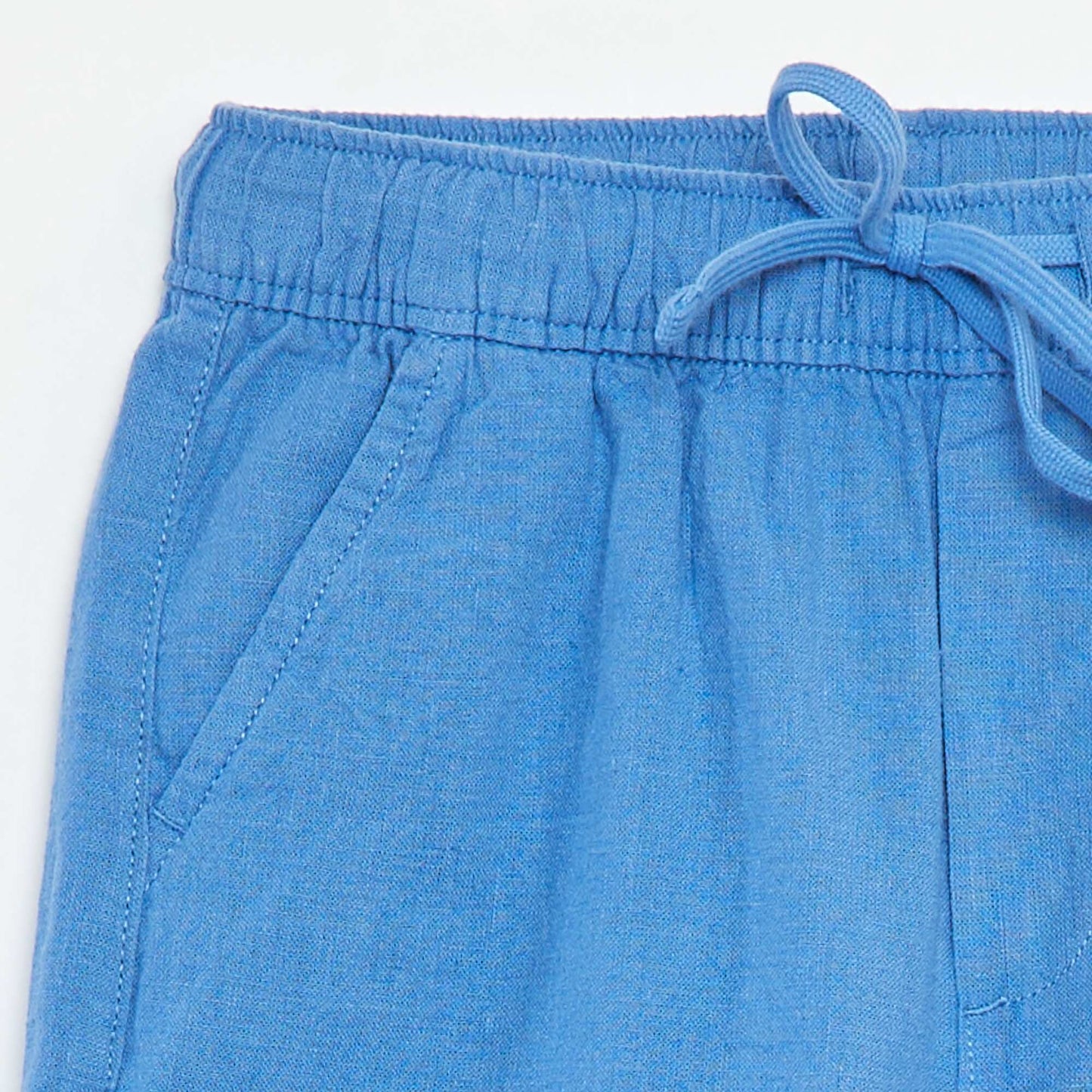 Bermuda léger avec poches BLEU