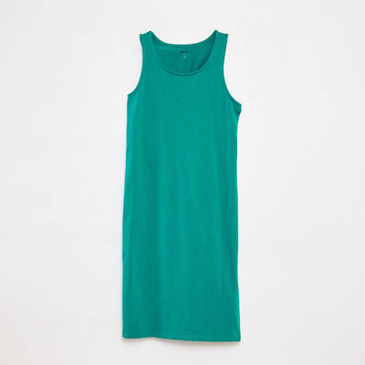 Robe sans manches ouverte dans le dos VERT