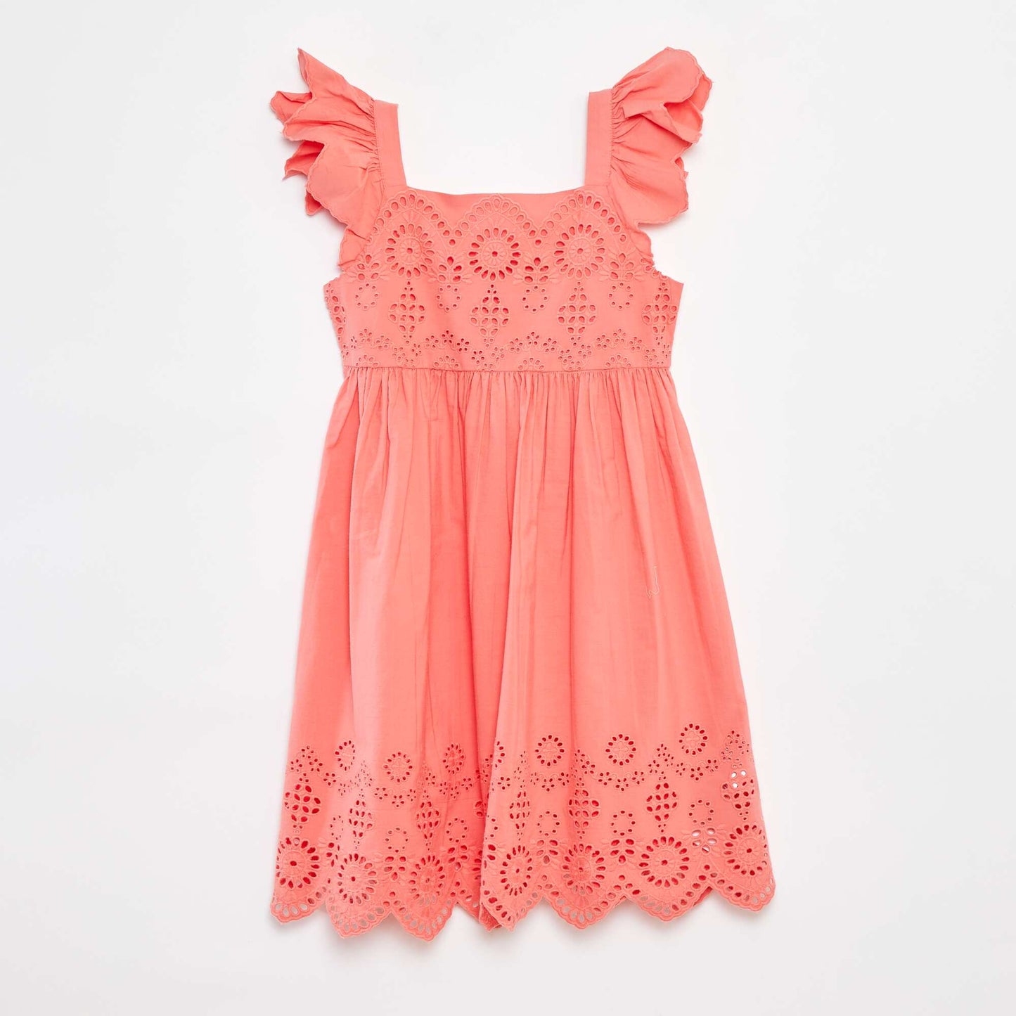 Robe en popeline avec broderie anglaise ROSE