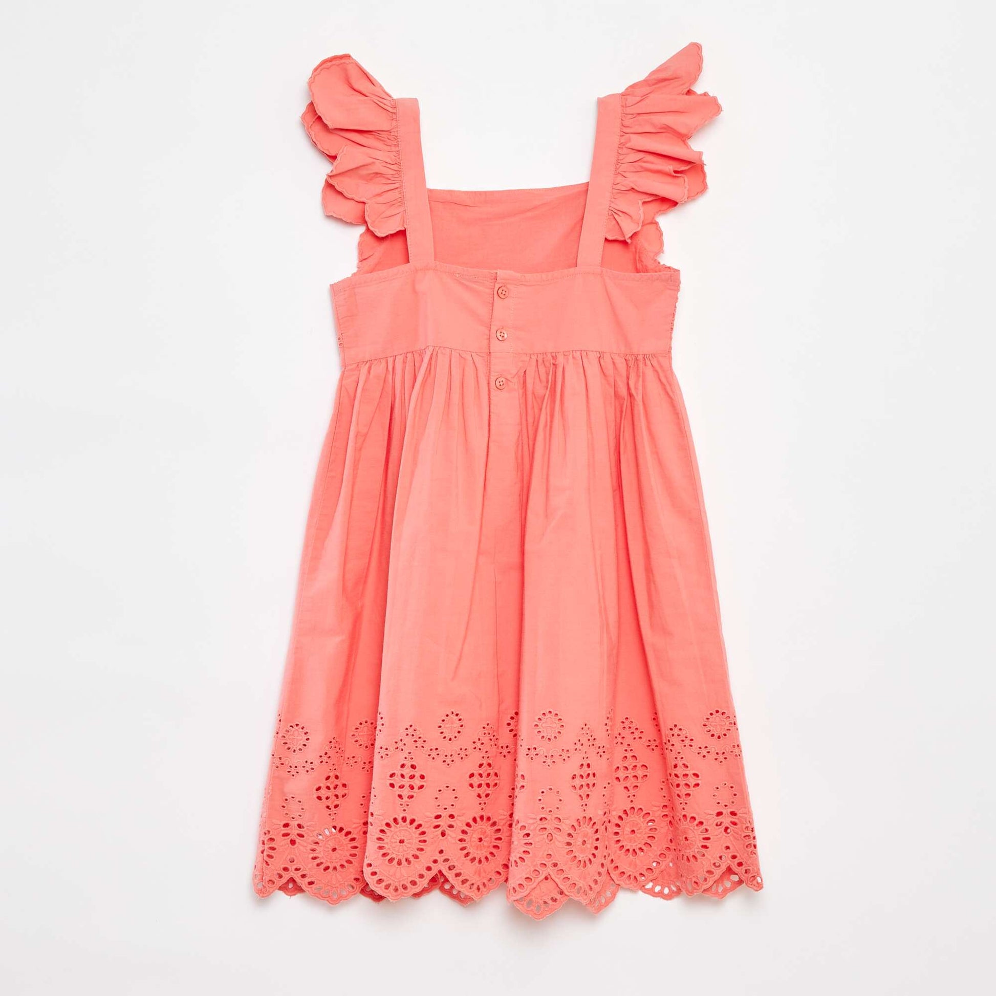 Robe en popeline avec broderie anglaise ROSE