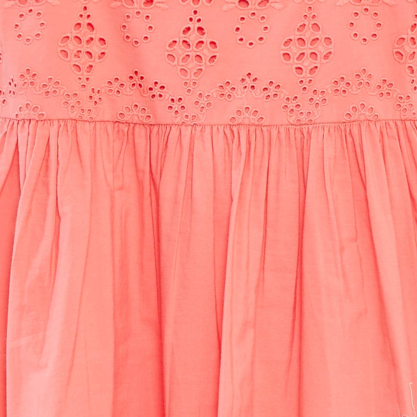 Robe en popeline avec broderie anglaise ROSE